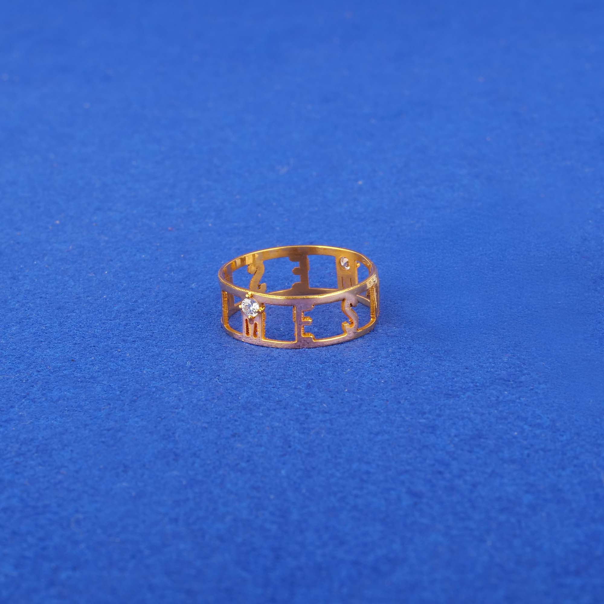 22K Gold Diamond Custom 'Ashna' Ring