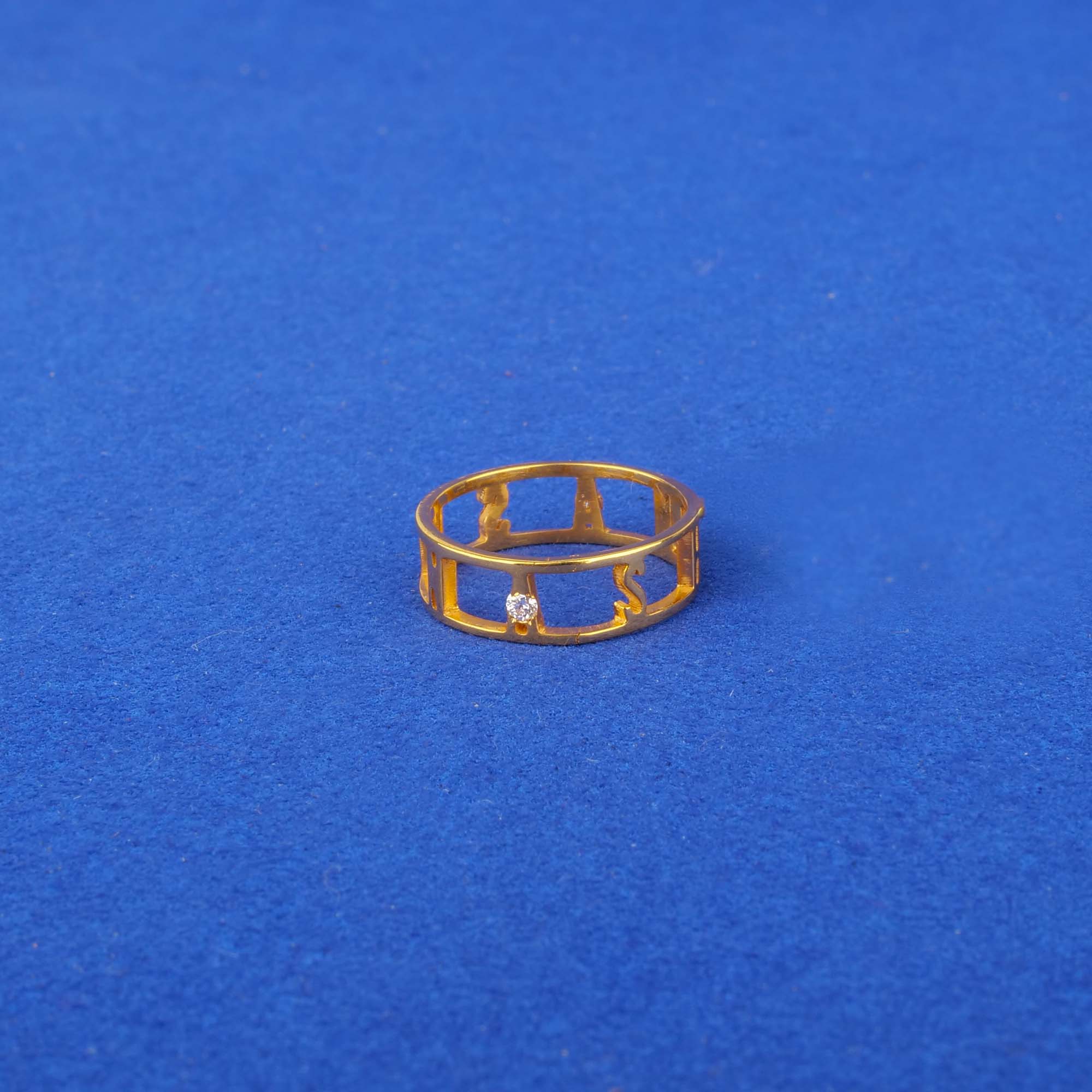 22K Gold Diamond Custom 'Ashna' Ring