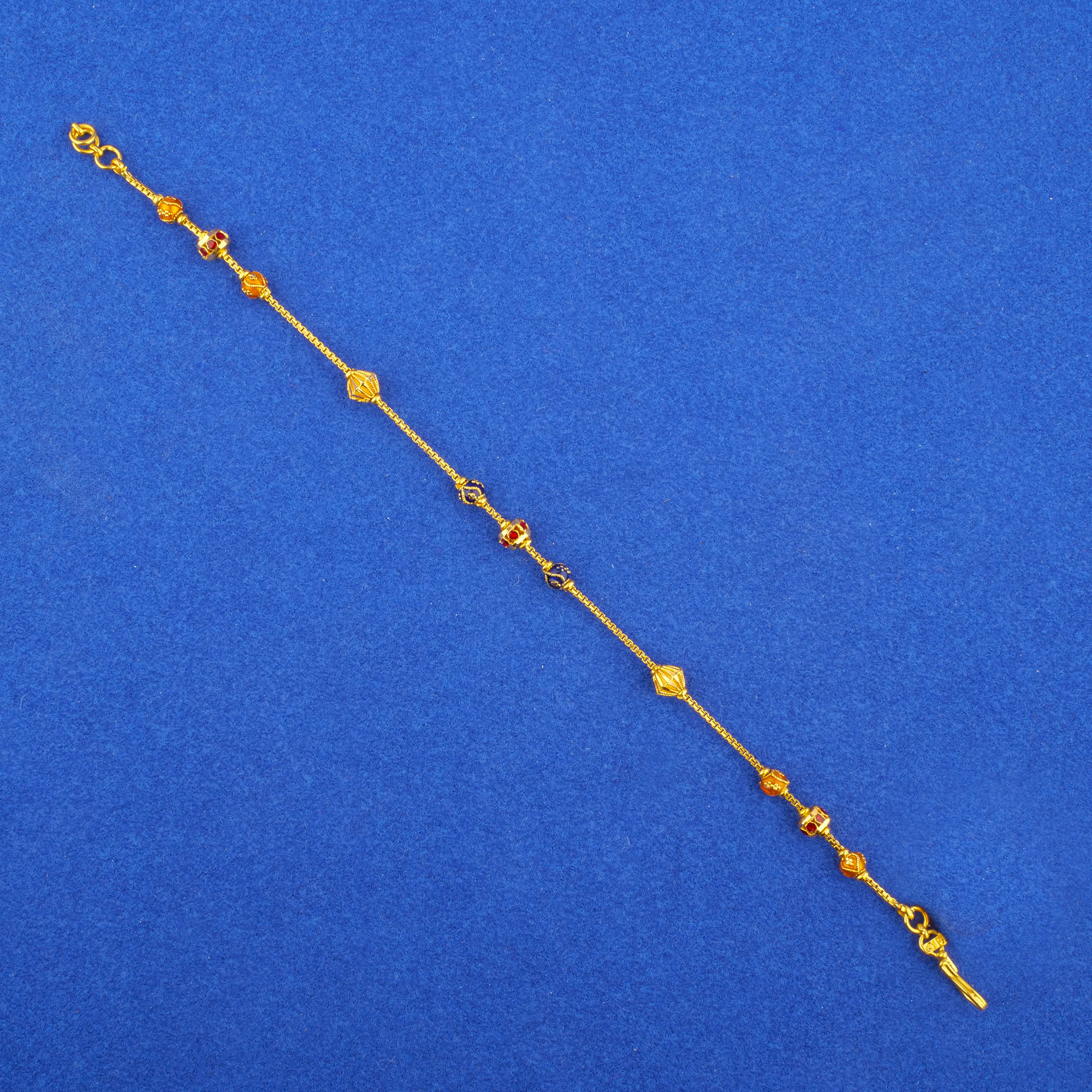 Twenty-Two Karat Gold Minakari Bracelet