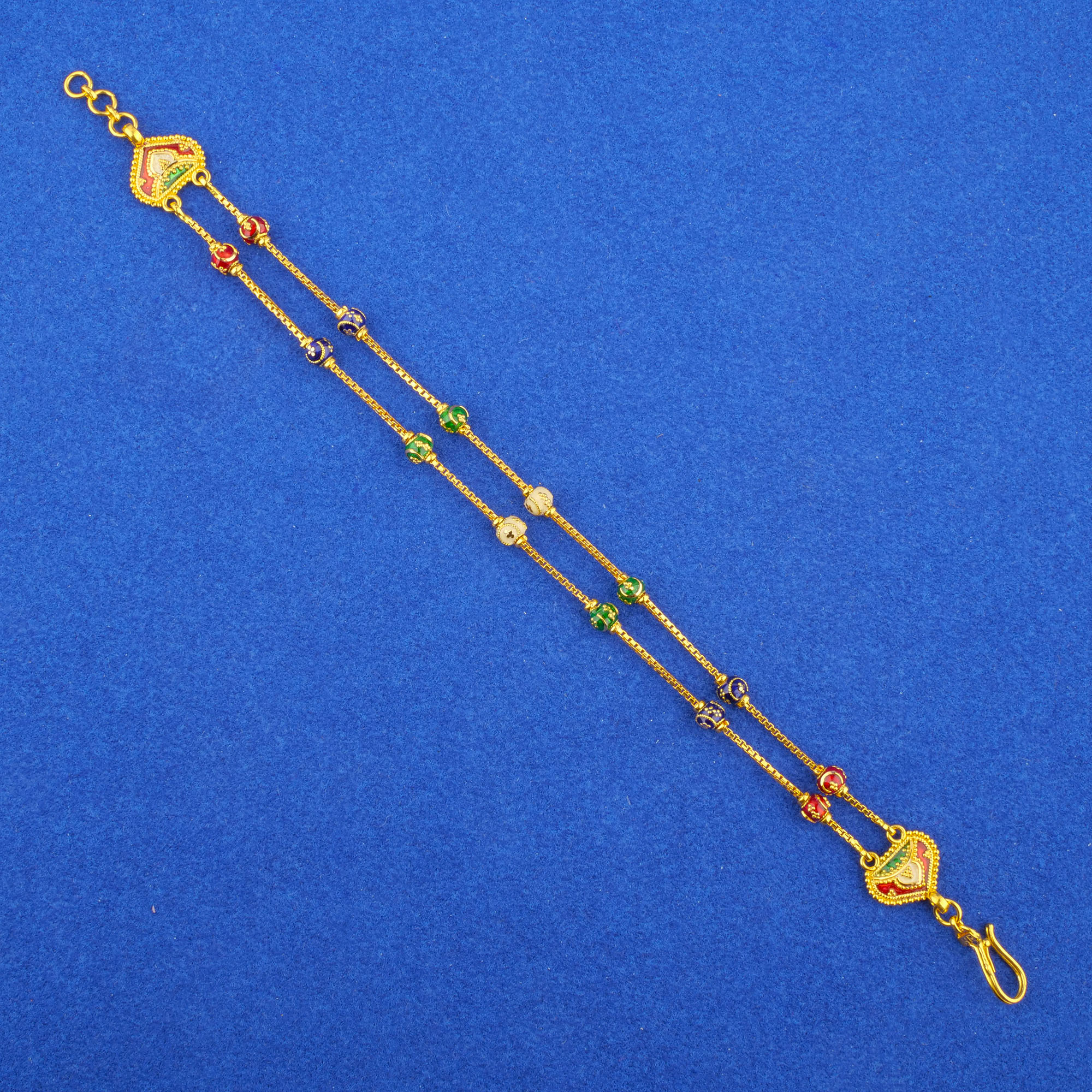 Twenty-Two Karat Minakari Gold Bracelet
