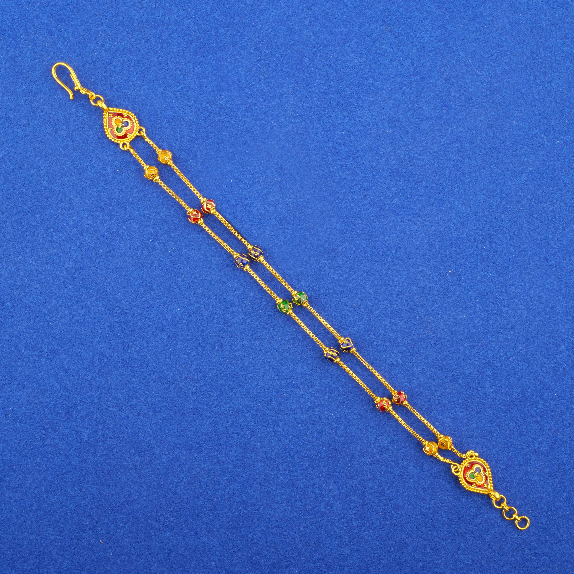 Twenty-Two Karat Minakari Gold Bracelet