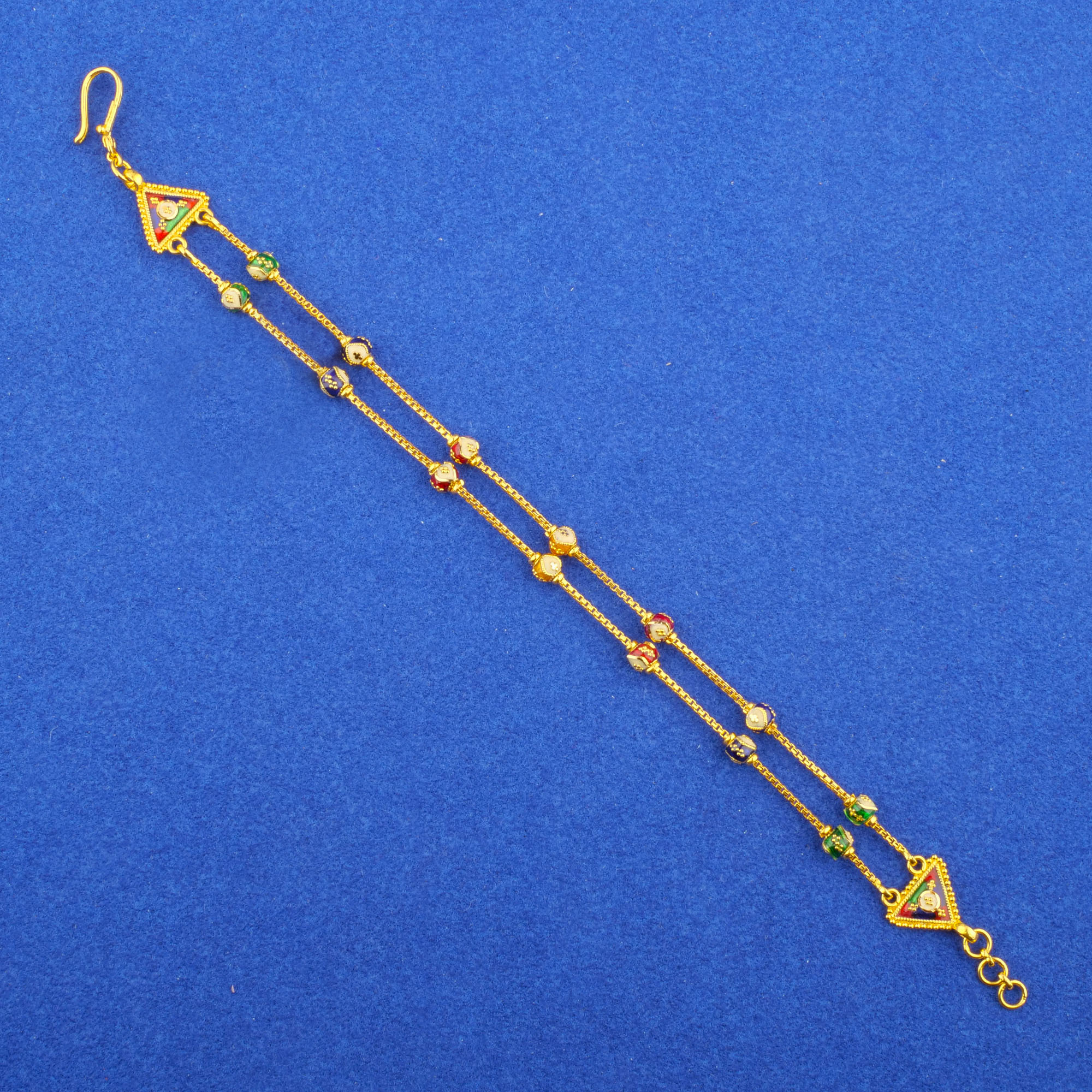 Twenty-Two Karat Minakari Gold Bracelet