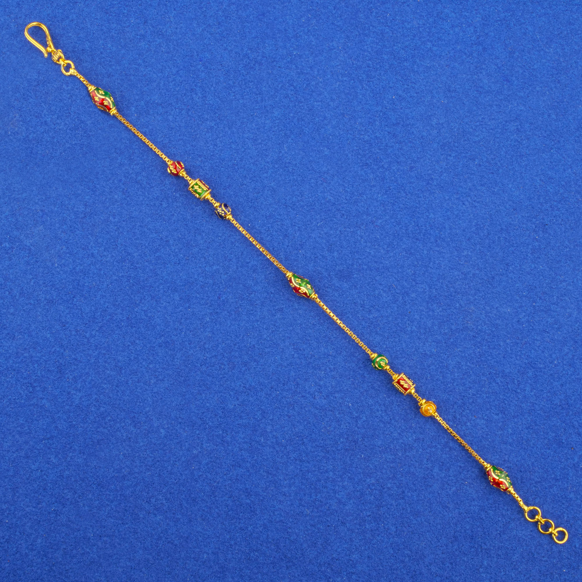 Twenty-Two Karat Minakari Gold Bracelet