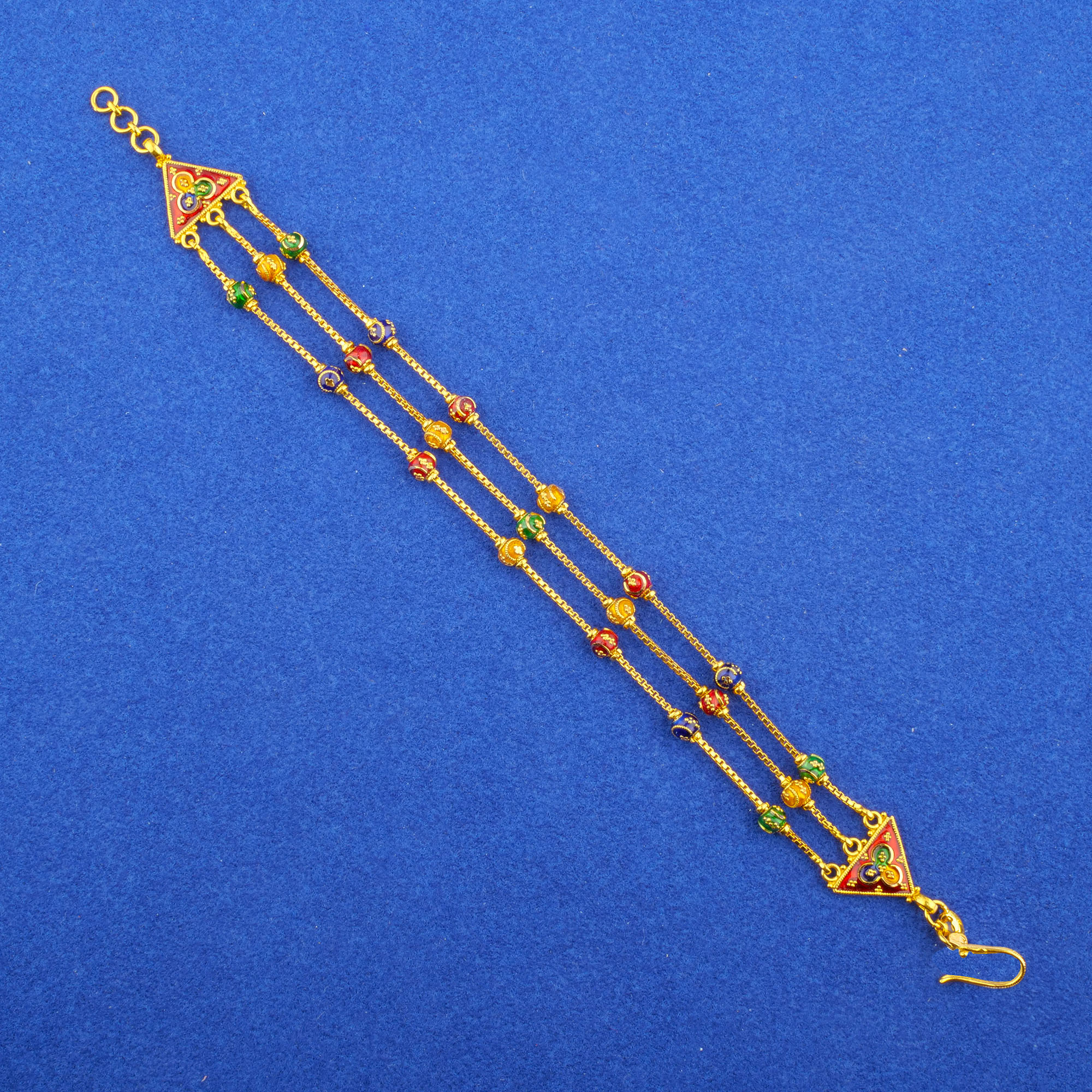 Twenty-Two Karat Minakari Gold Bracelet