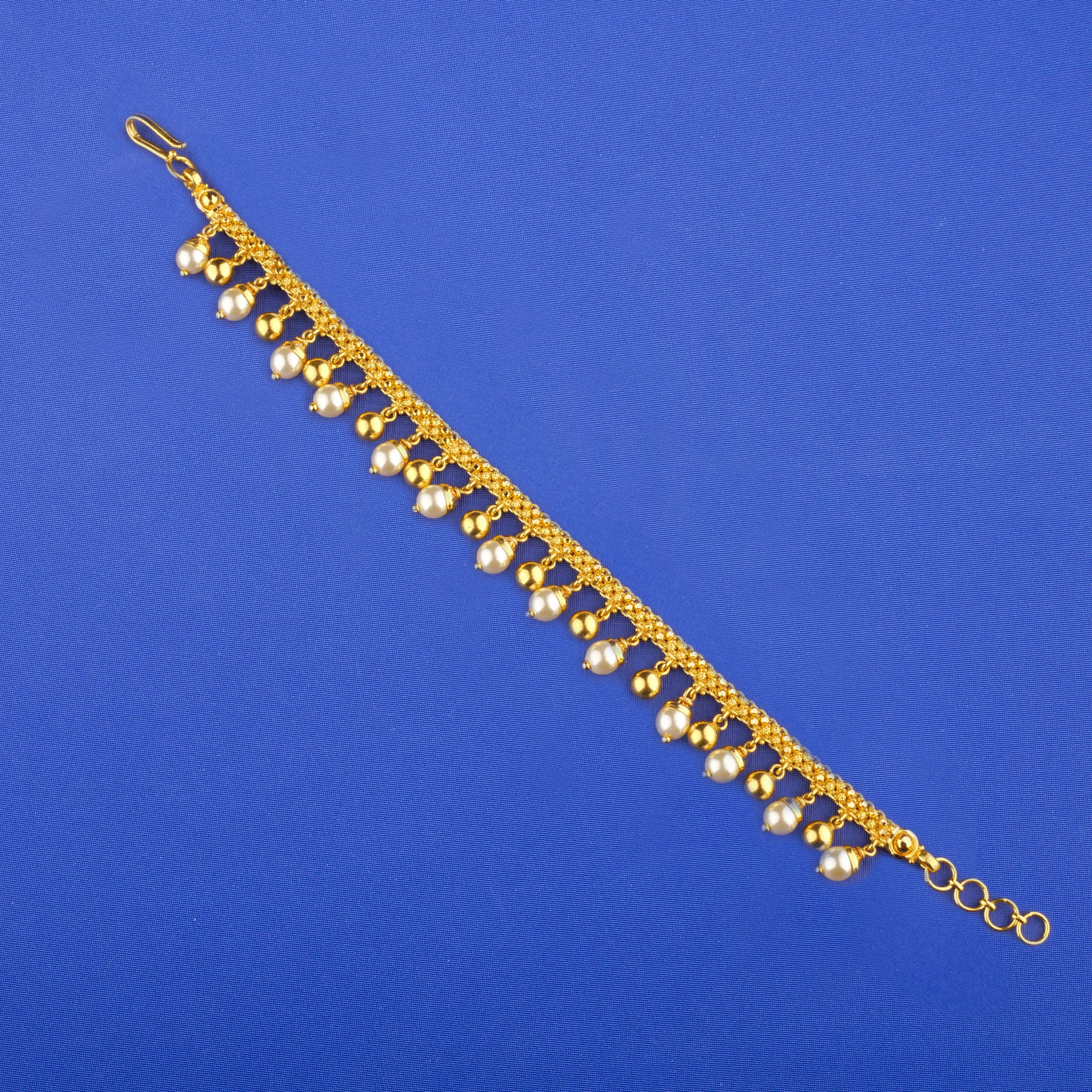 22K Gold and Pearl Bracelet