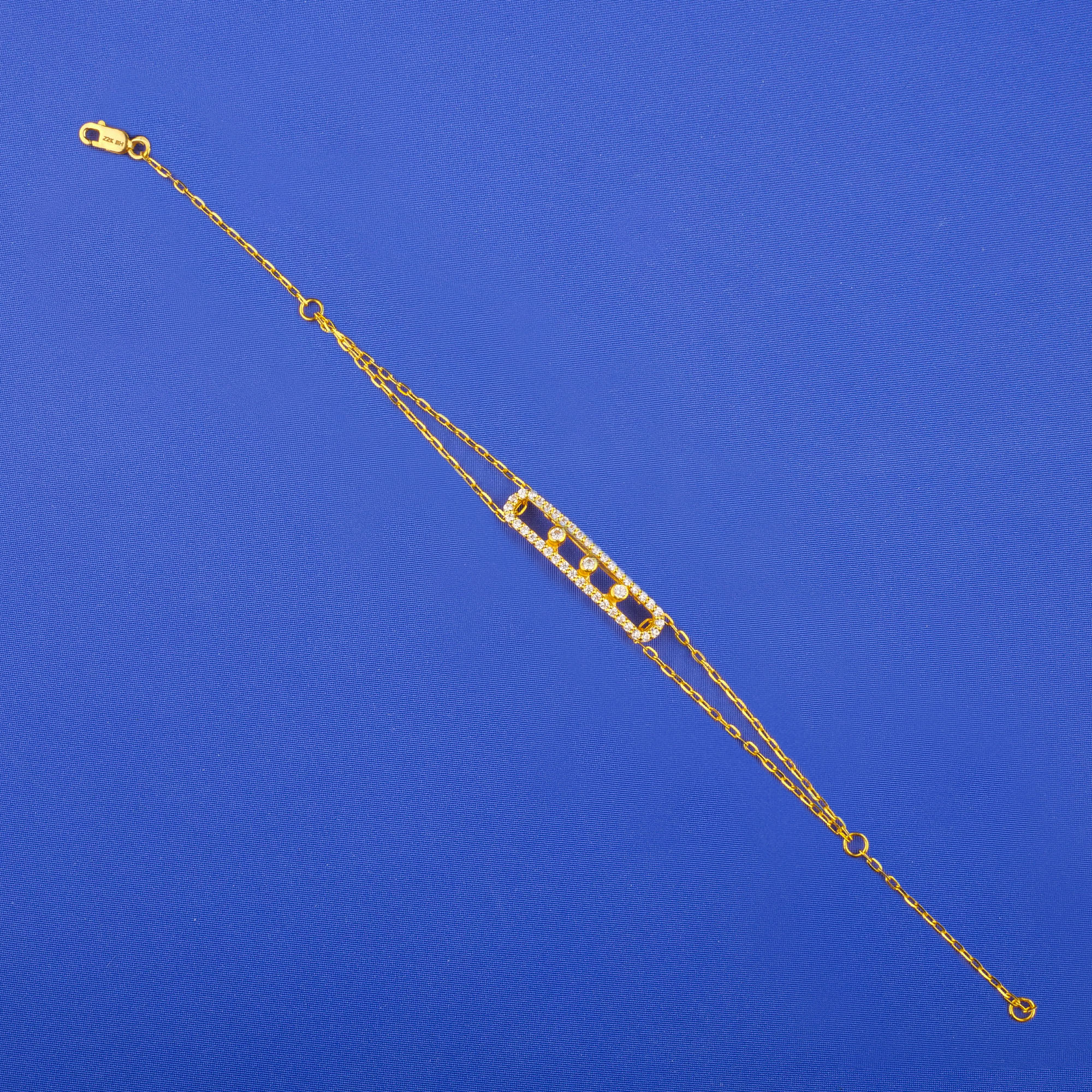 22K Gold Cubic Zirconia Bracelet