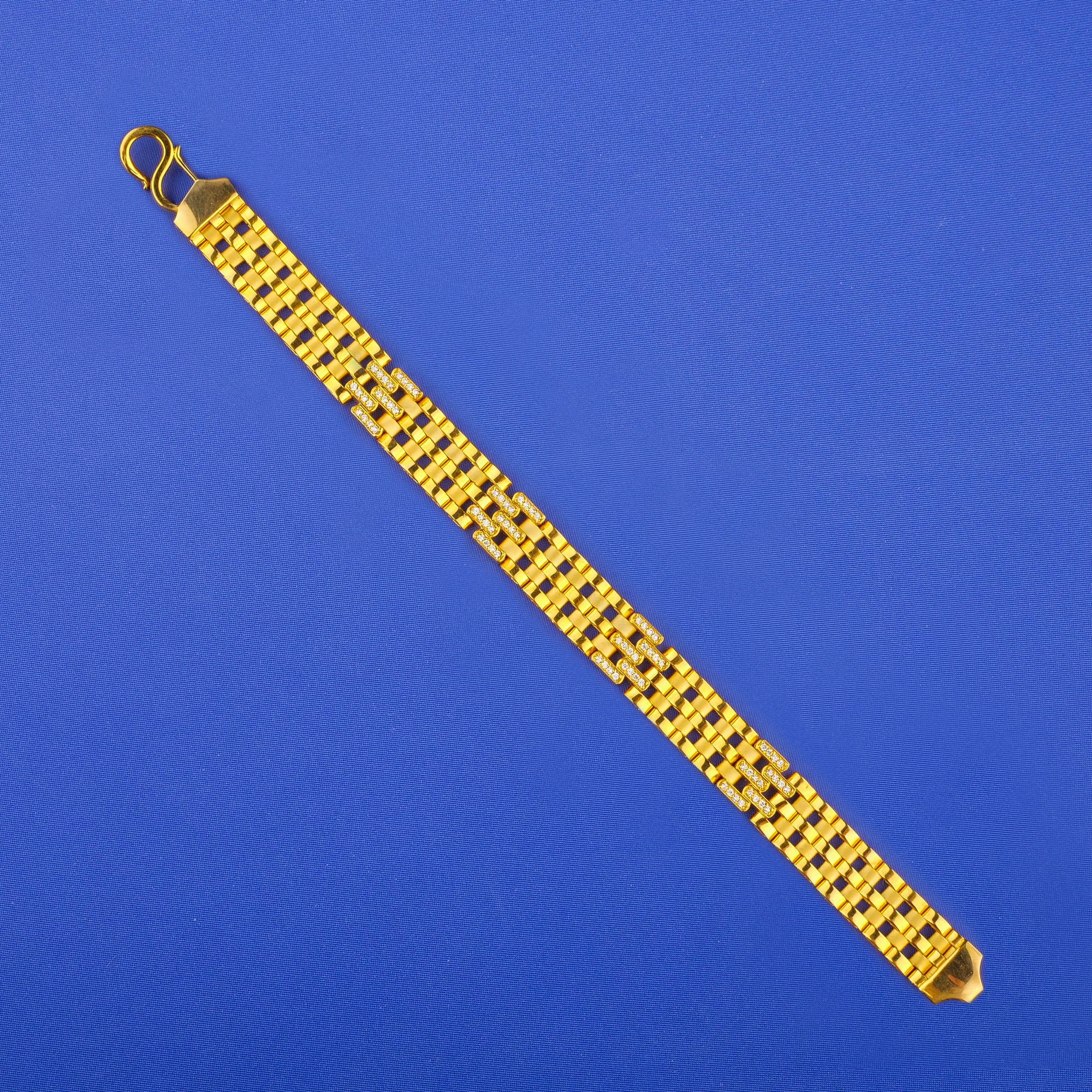 22K Gold Cubic Zirconia Bracelet