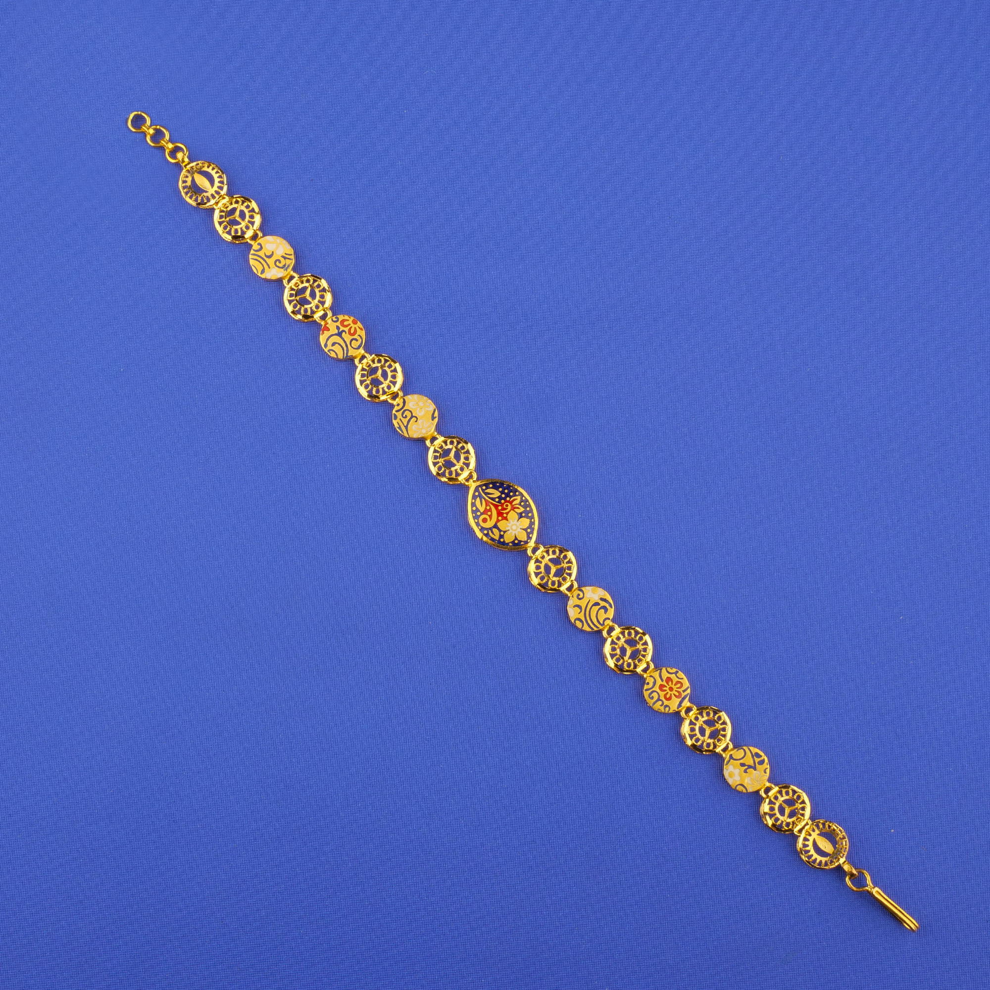 22K Minakari Gold Bracelet