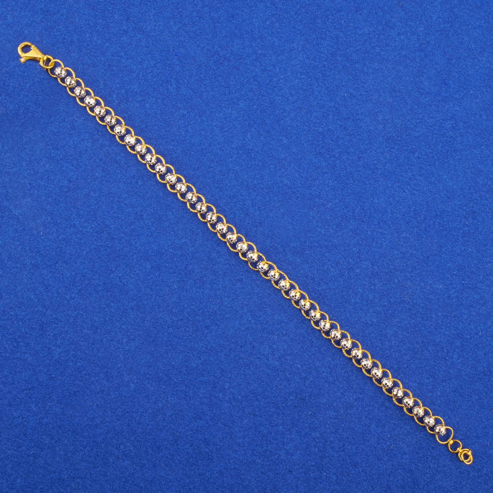 Twenty-Two Karat Two-Tone Gold Bracelet