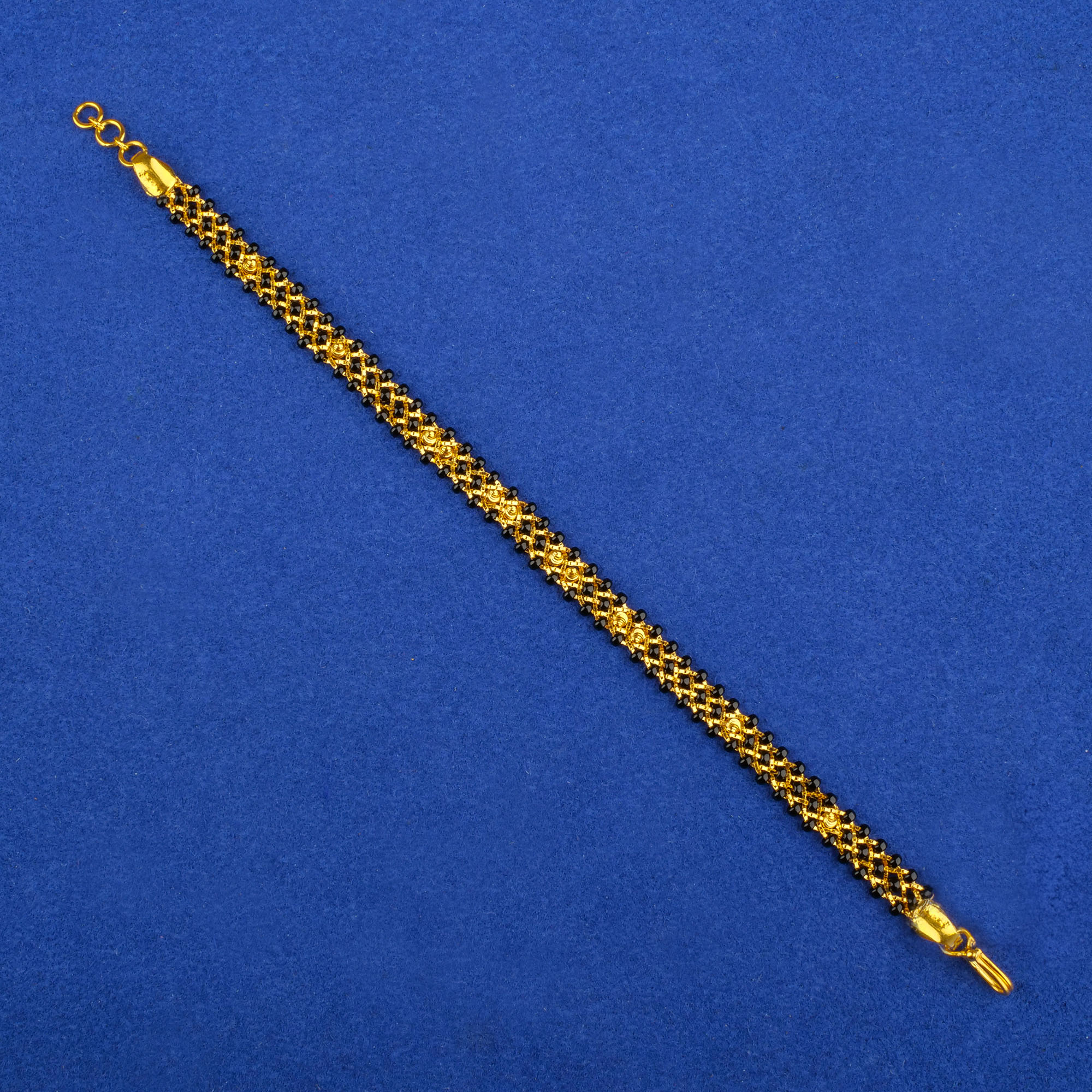 22K Gold Blackbead Bracelet