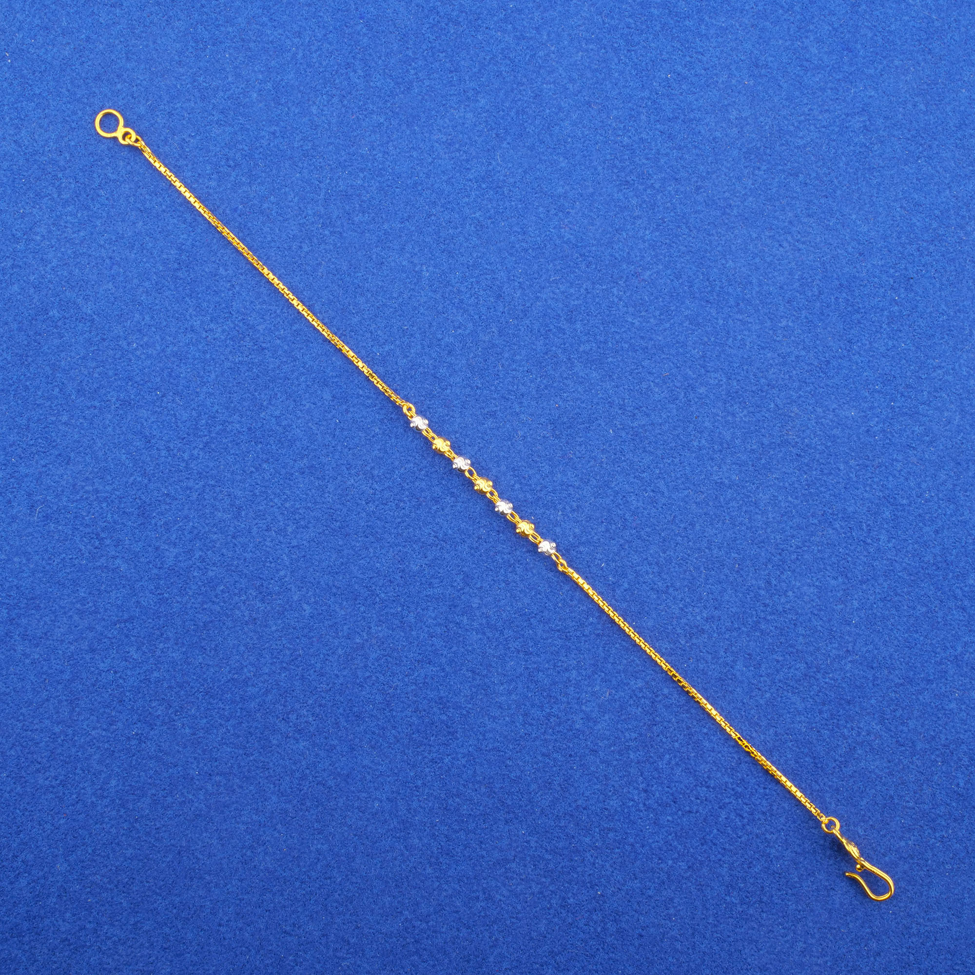 Twenty-Two Karat Two-Tone Gold Bracelet