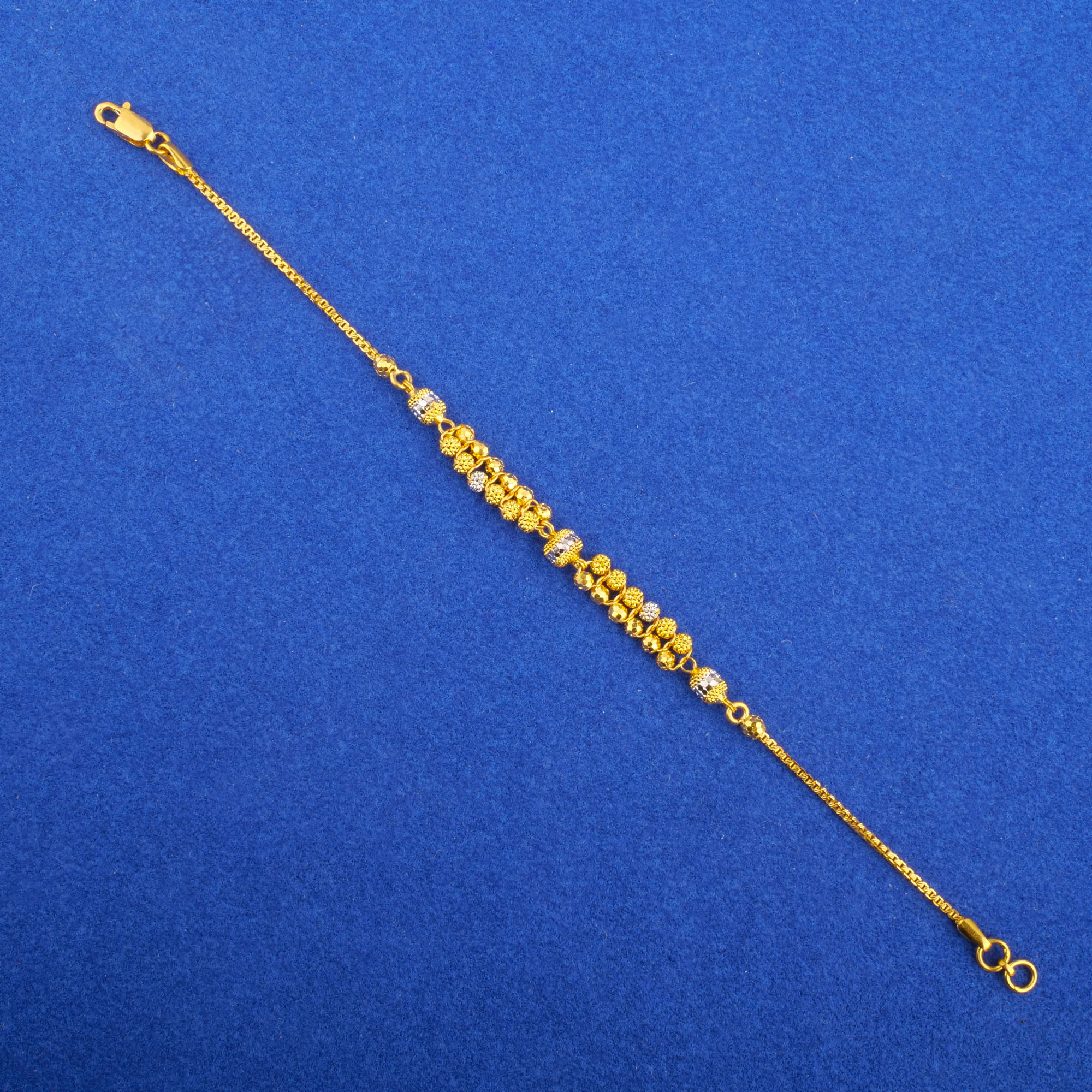 Twenty-Two Karat Two-Tone Gold Bracelet