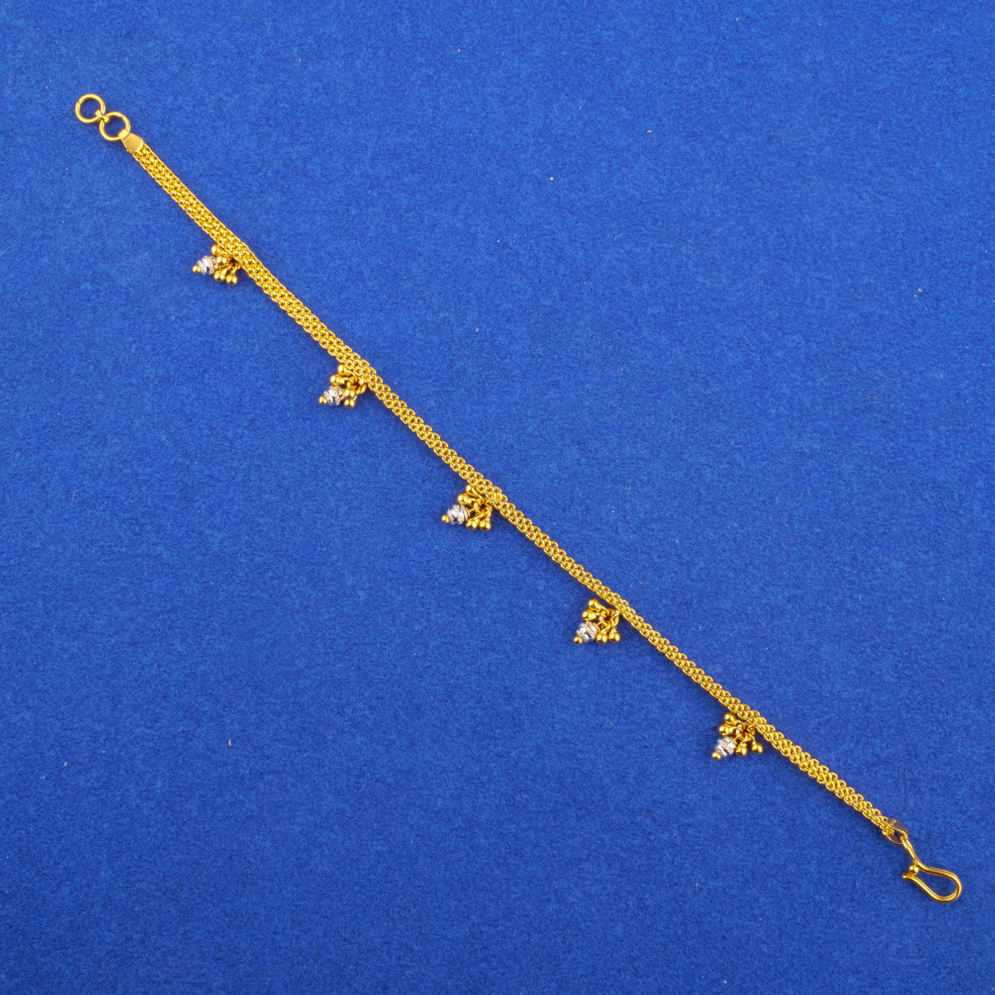 Twenty-Two Karat Two-Tone Gold Bracelet