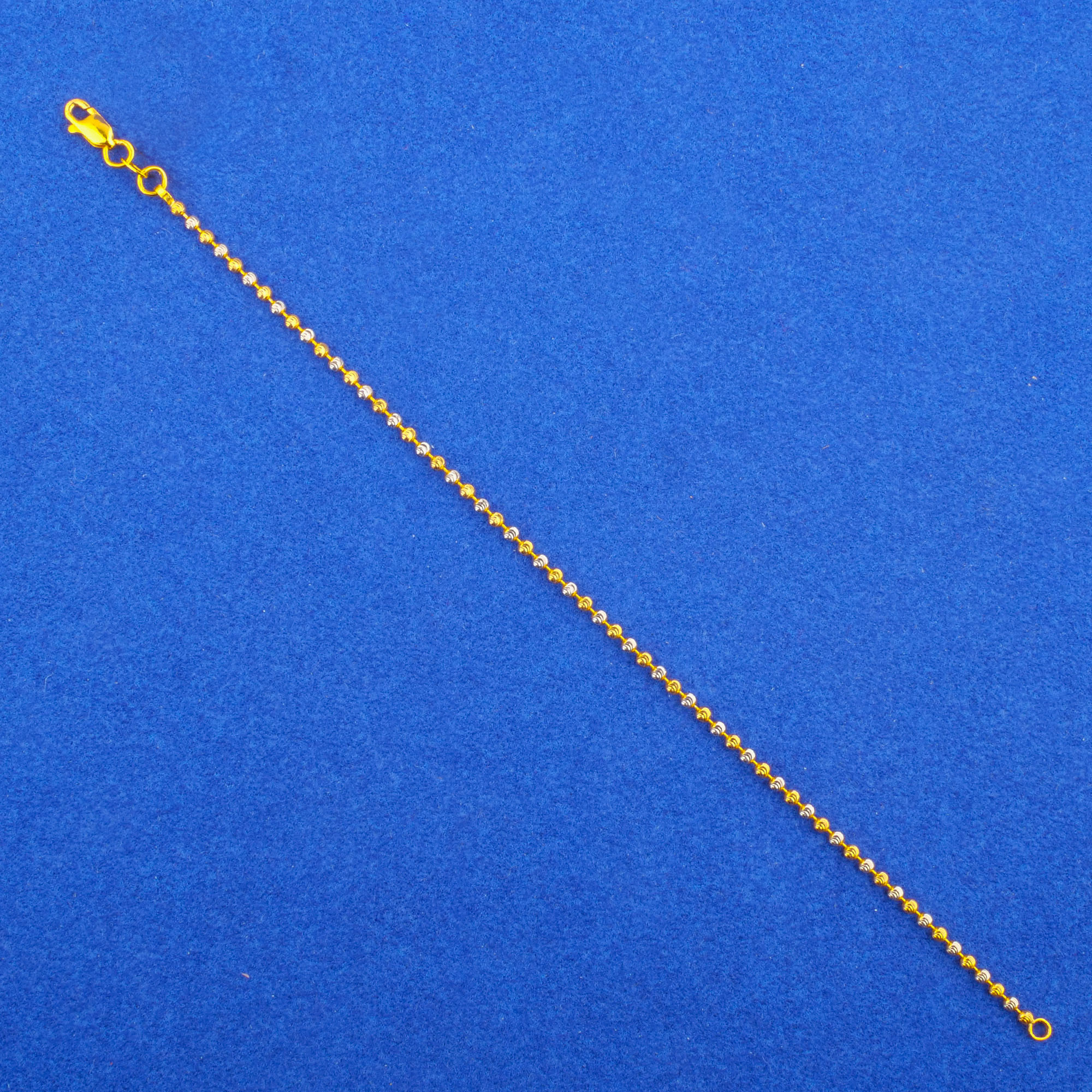 Twenty-Two Karat Two-Tone Gold Bracelet