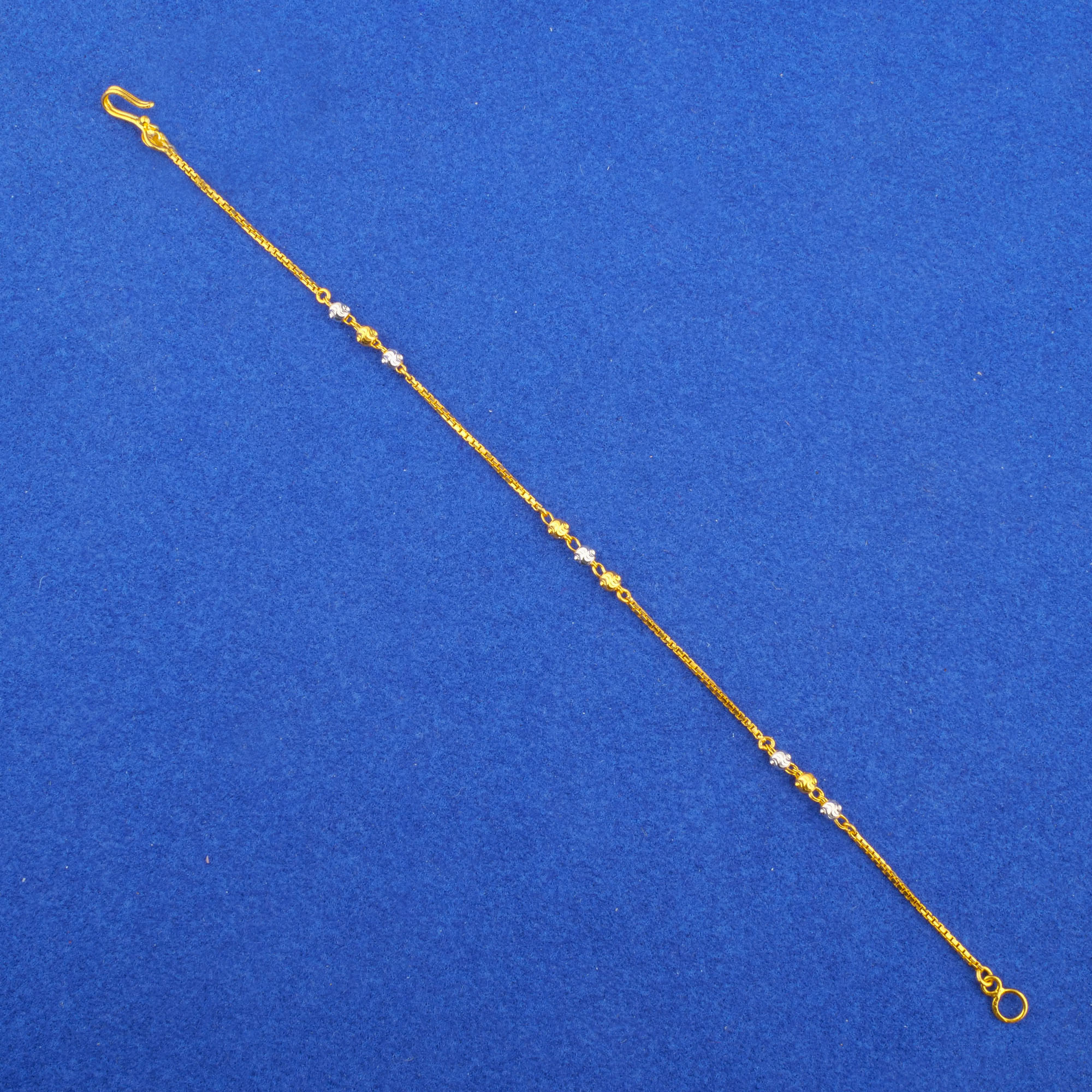 Twenty-Two Karat Two-Tone Gold Bracelet