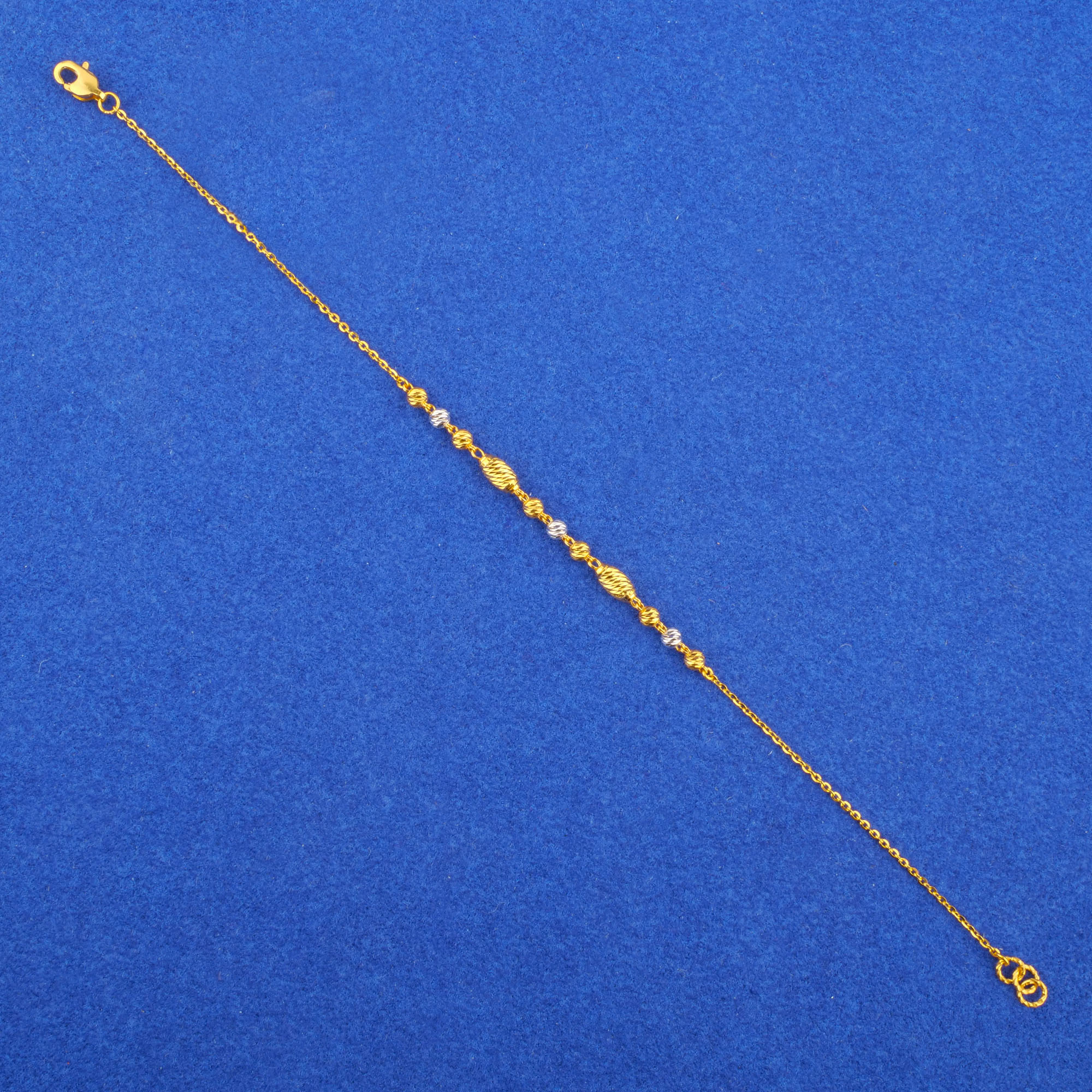 Twenty-Two Karat Two-Tone Gold Bracelet