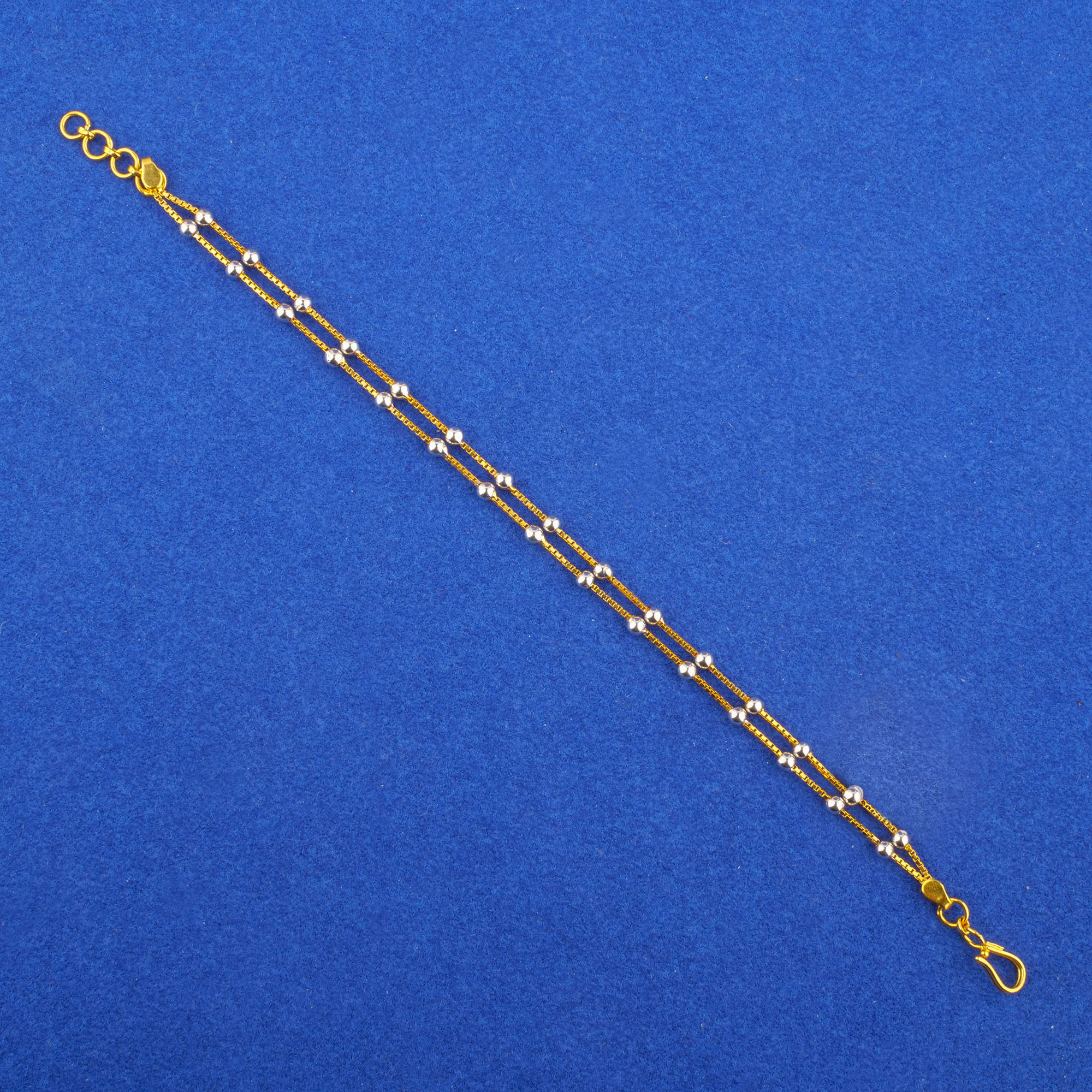 Twenty-Two Karat Two-Tone Gold Bracelet