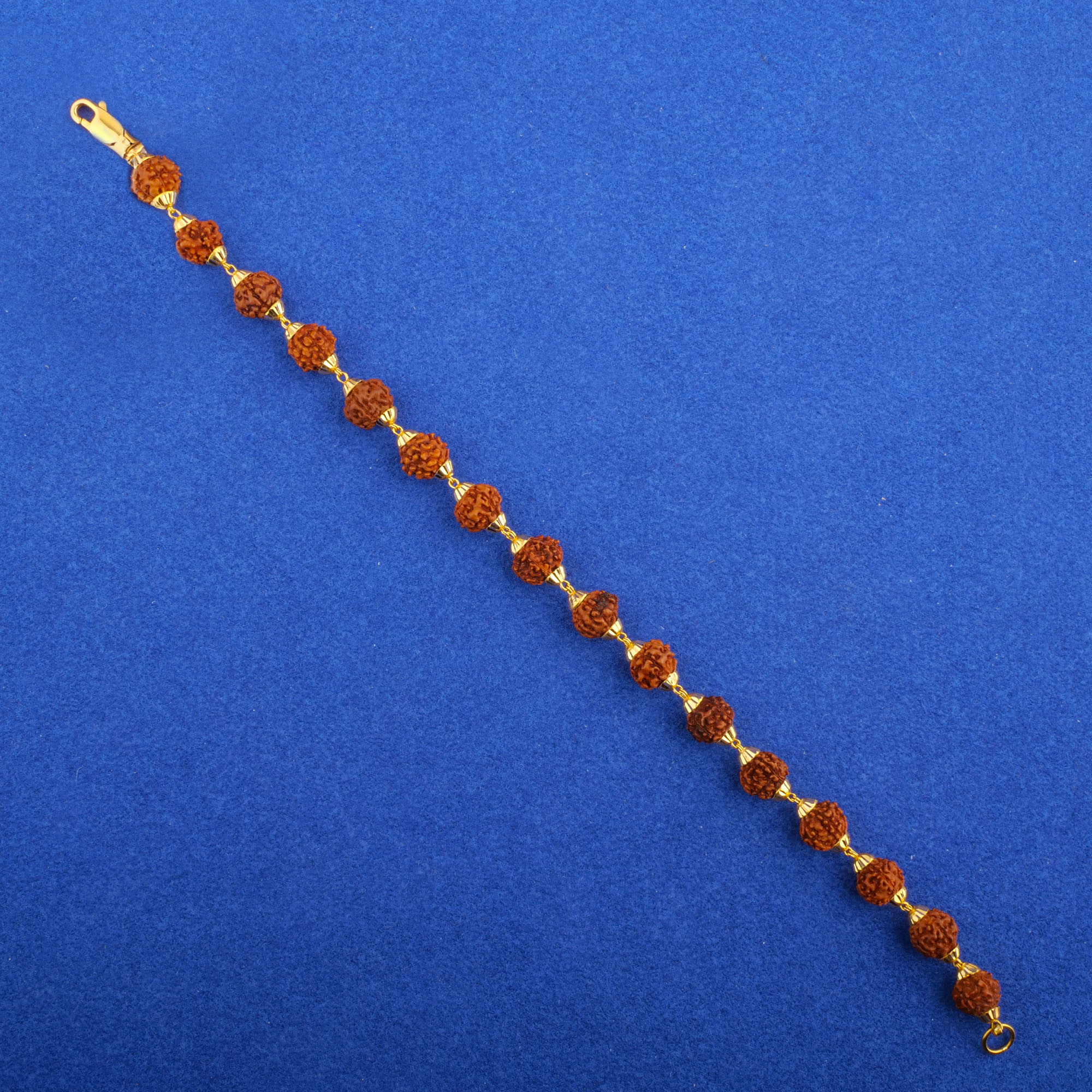 Twenty-Two Karat Gold Rudhraksh Bracelet