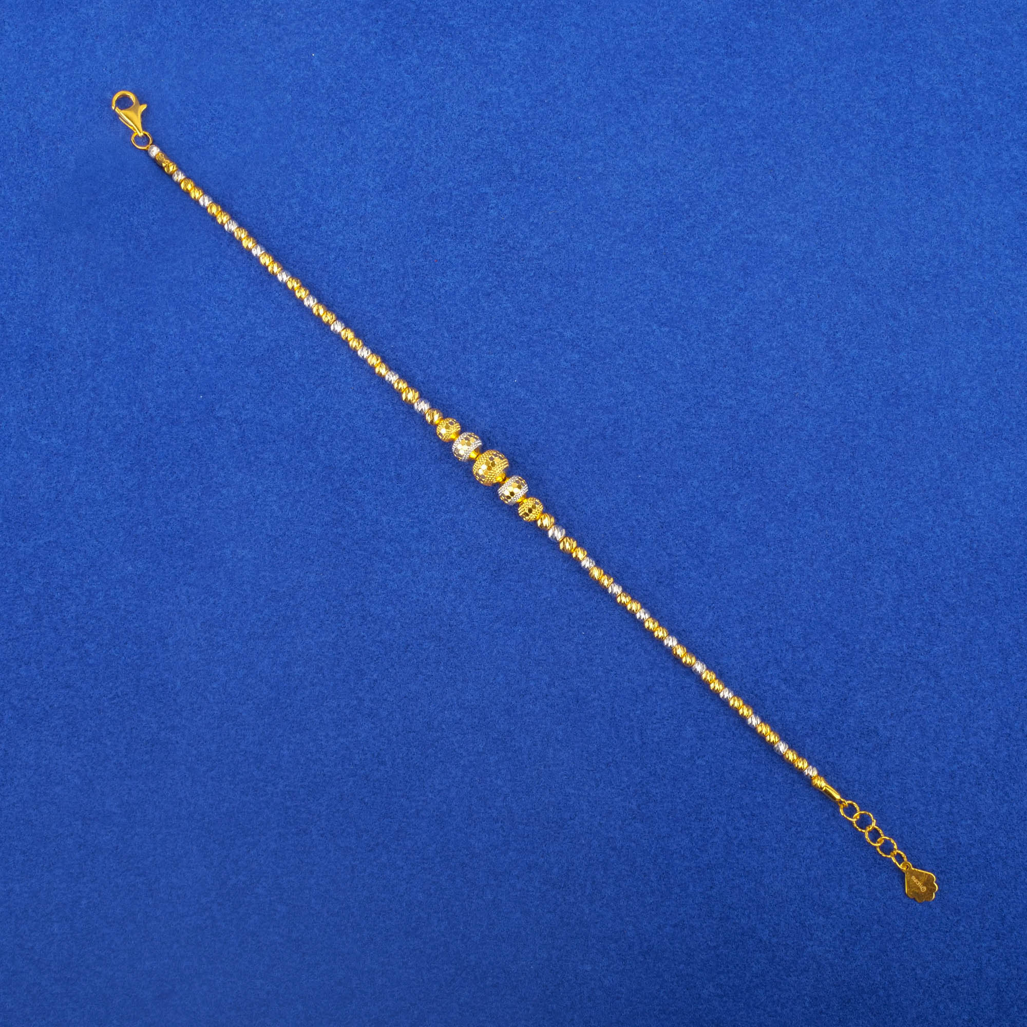 Twenty-Two Karat Two-Tone Gold Bracelet