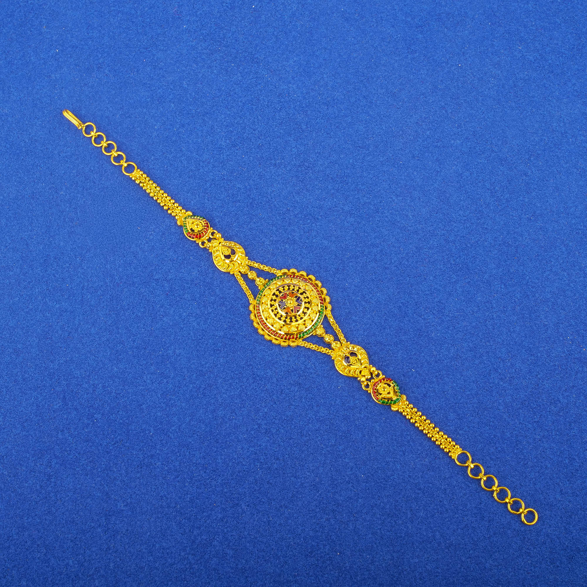 22K Minakari Gold Bracelet
