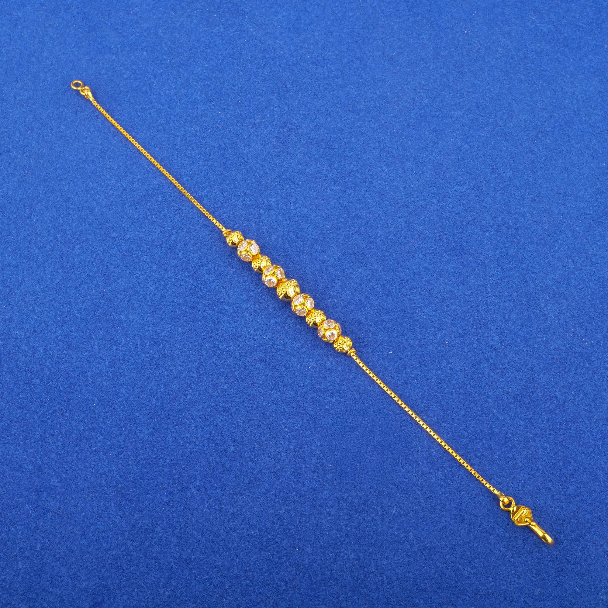 22K Gold Cubic Zirconia Bracelet