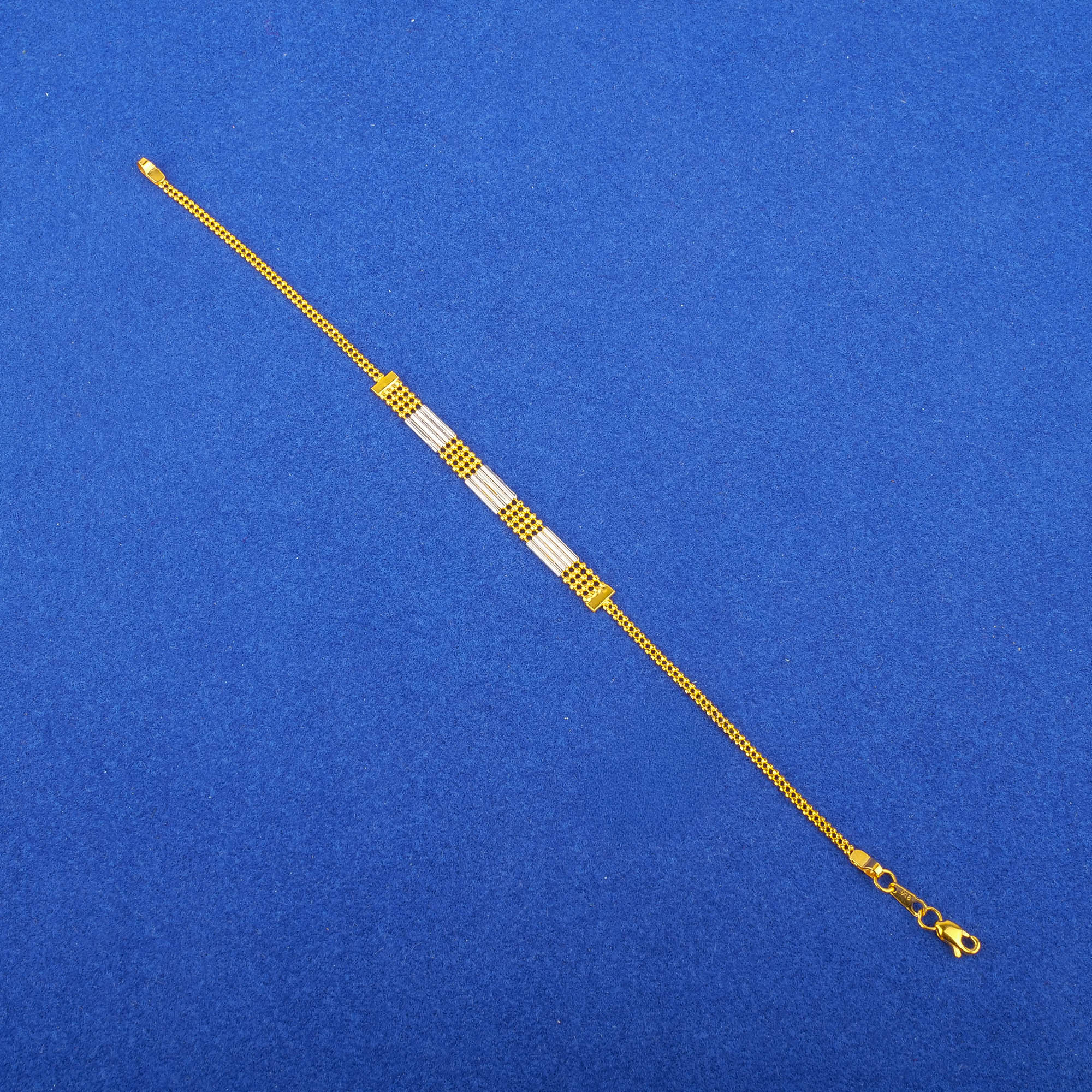 22K Two-Tone Gold Bracelet