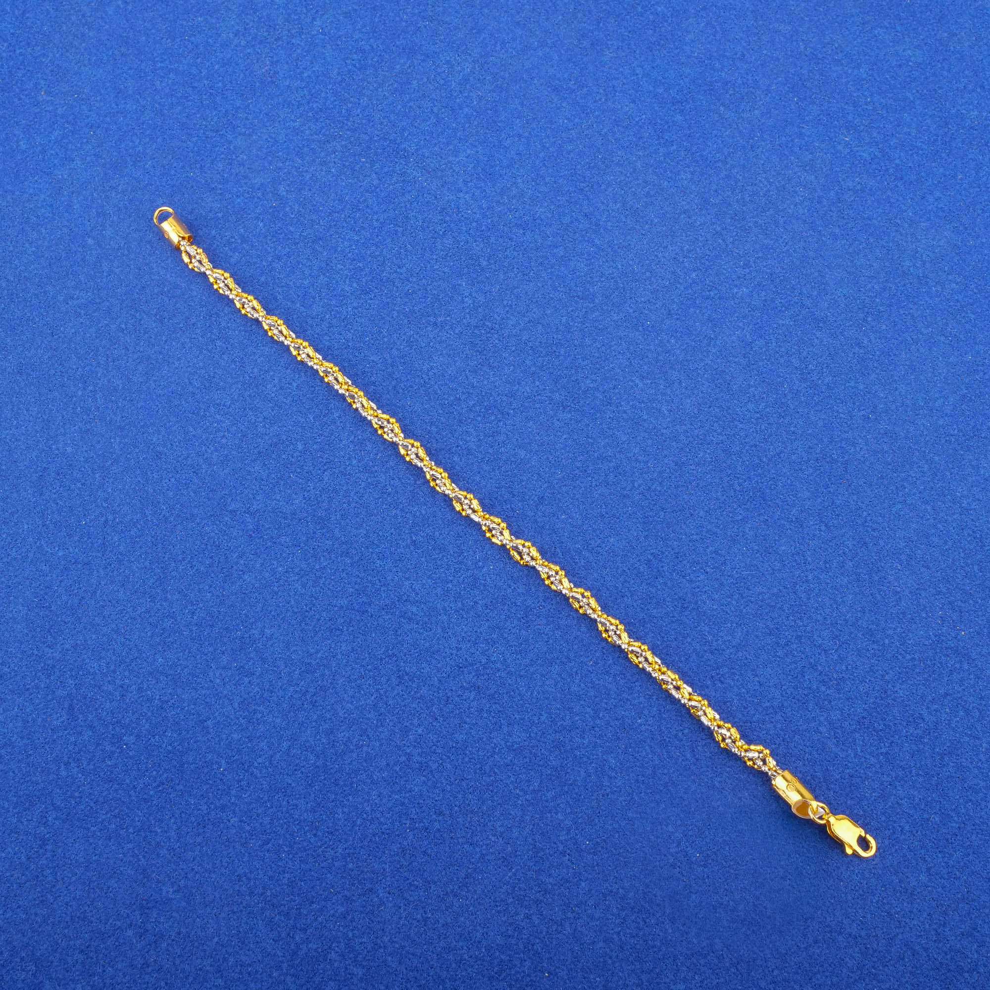 22K Two-Tone Gold Bracelet