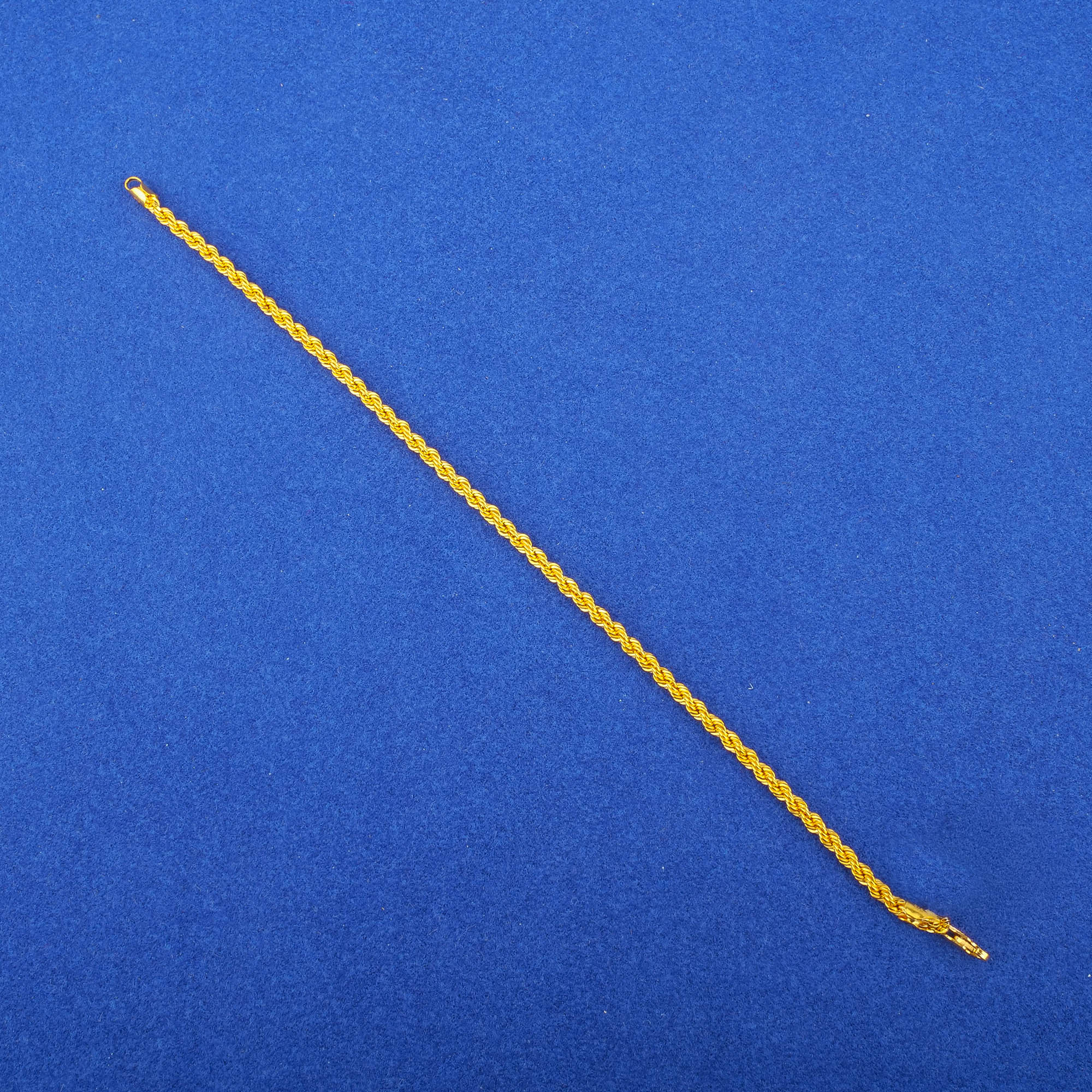 22K Gold 'Rope' Bracelet