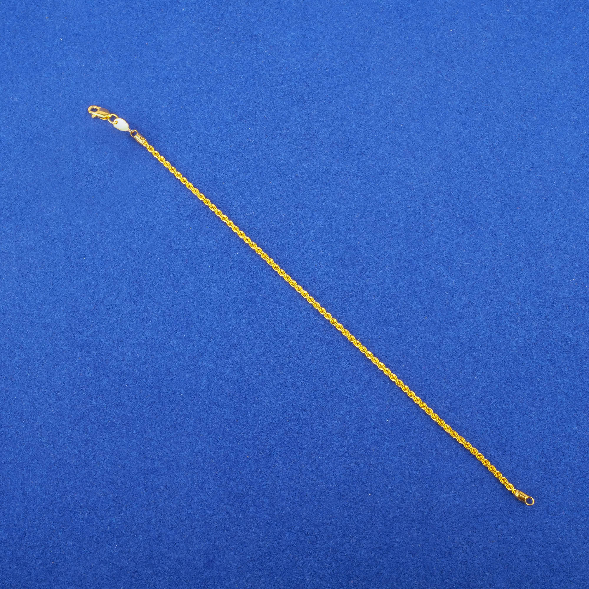 22K Gold 'Rope' Bracelet