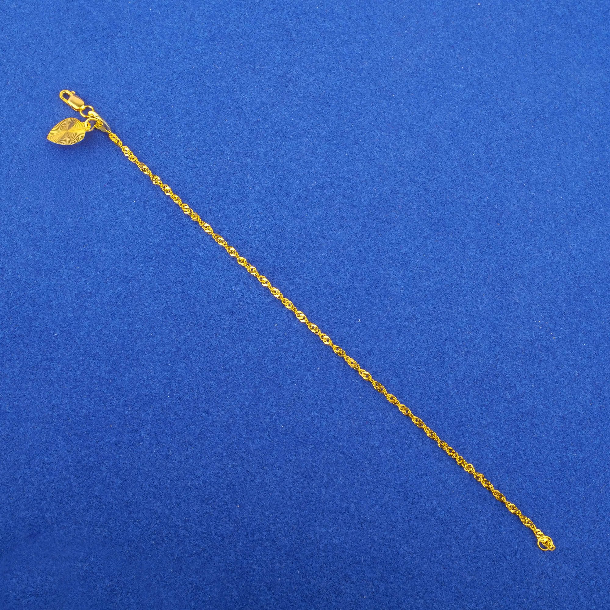 22K Gold 'Rope' Bracelet
