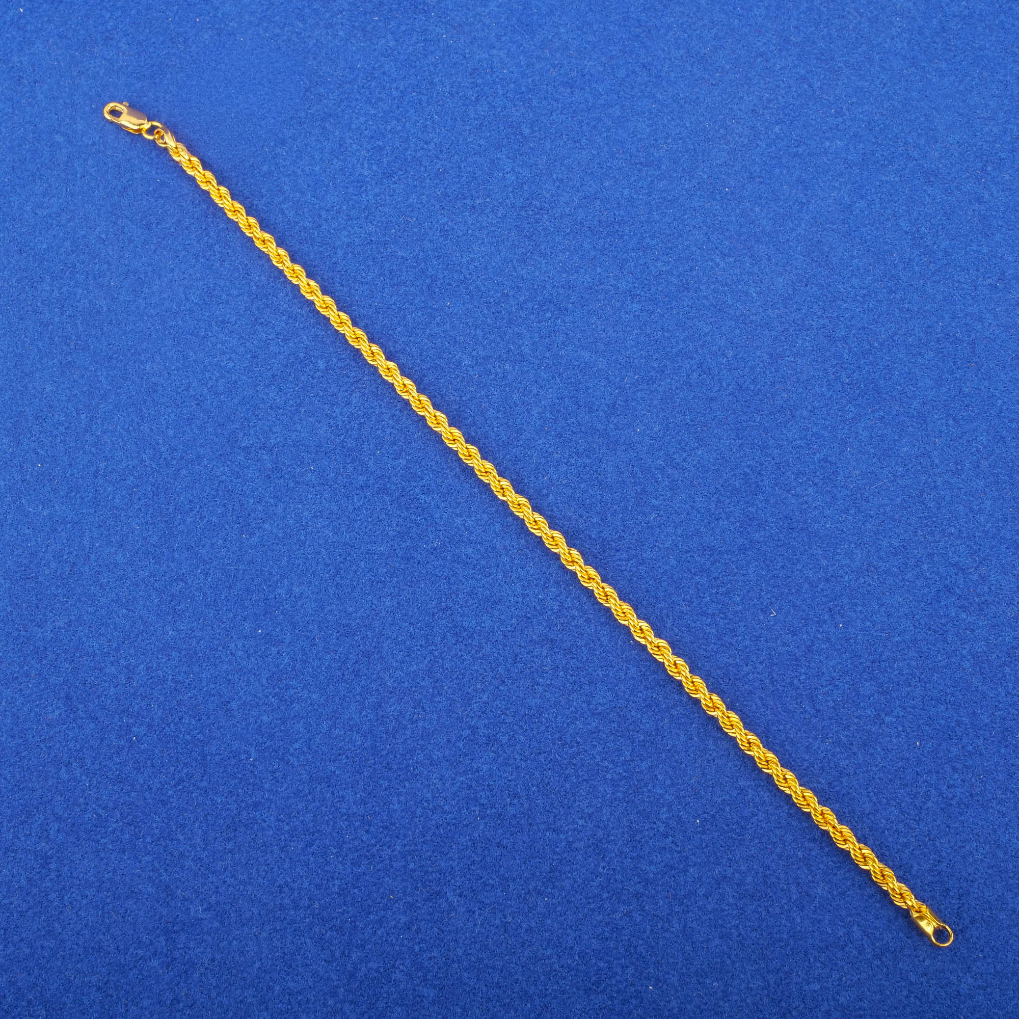 22K Gold 'Rope' Bracelet