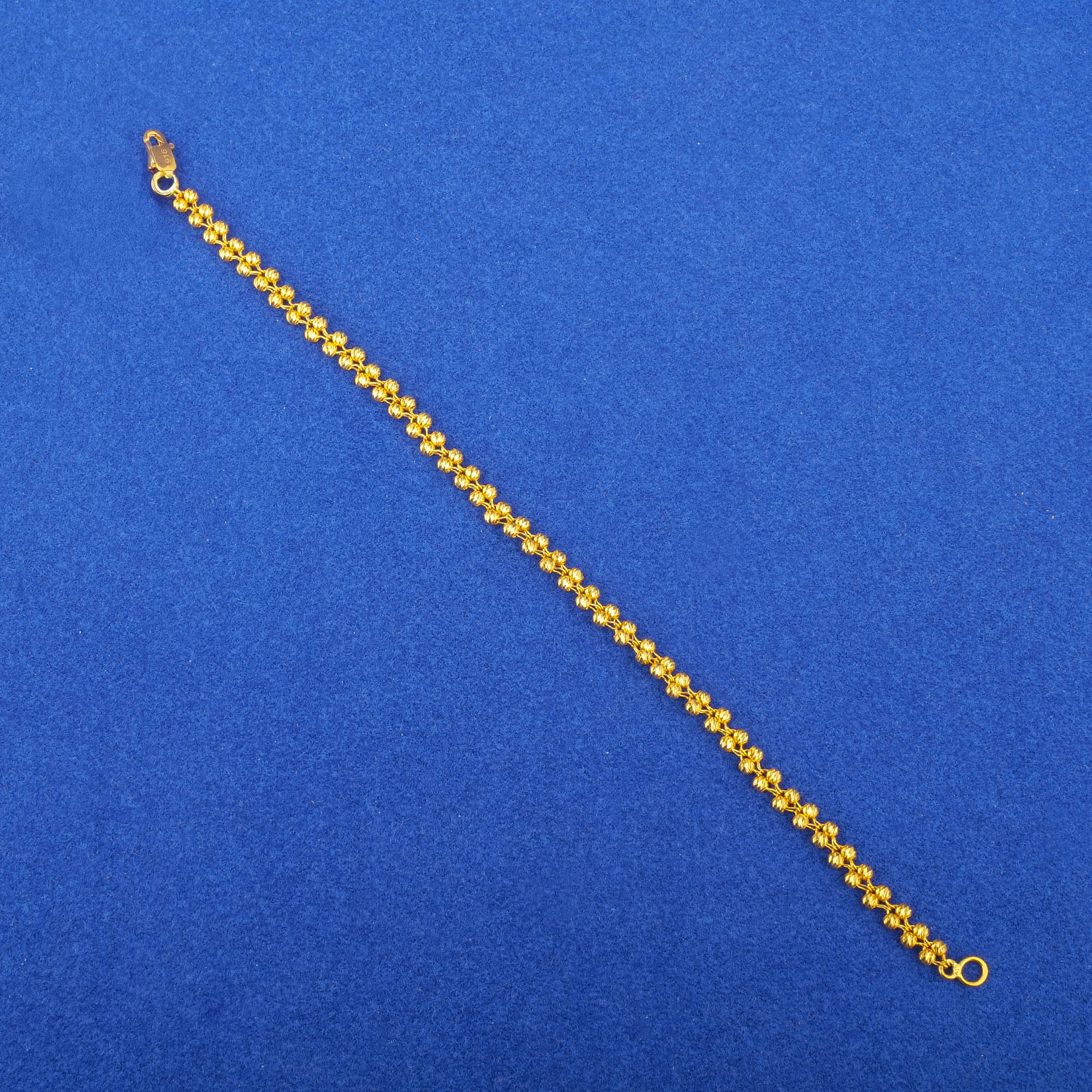 22K Gold 'Rope' Bracelet