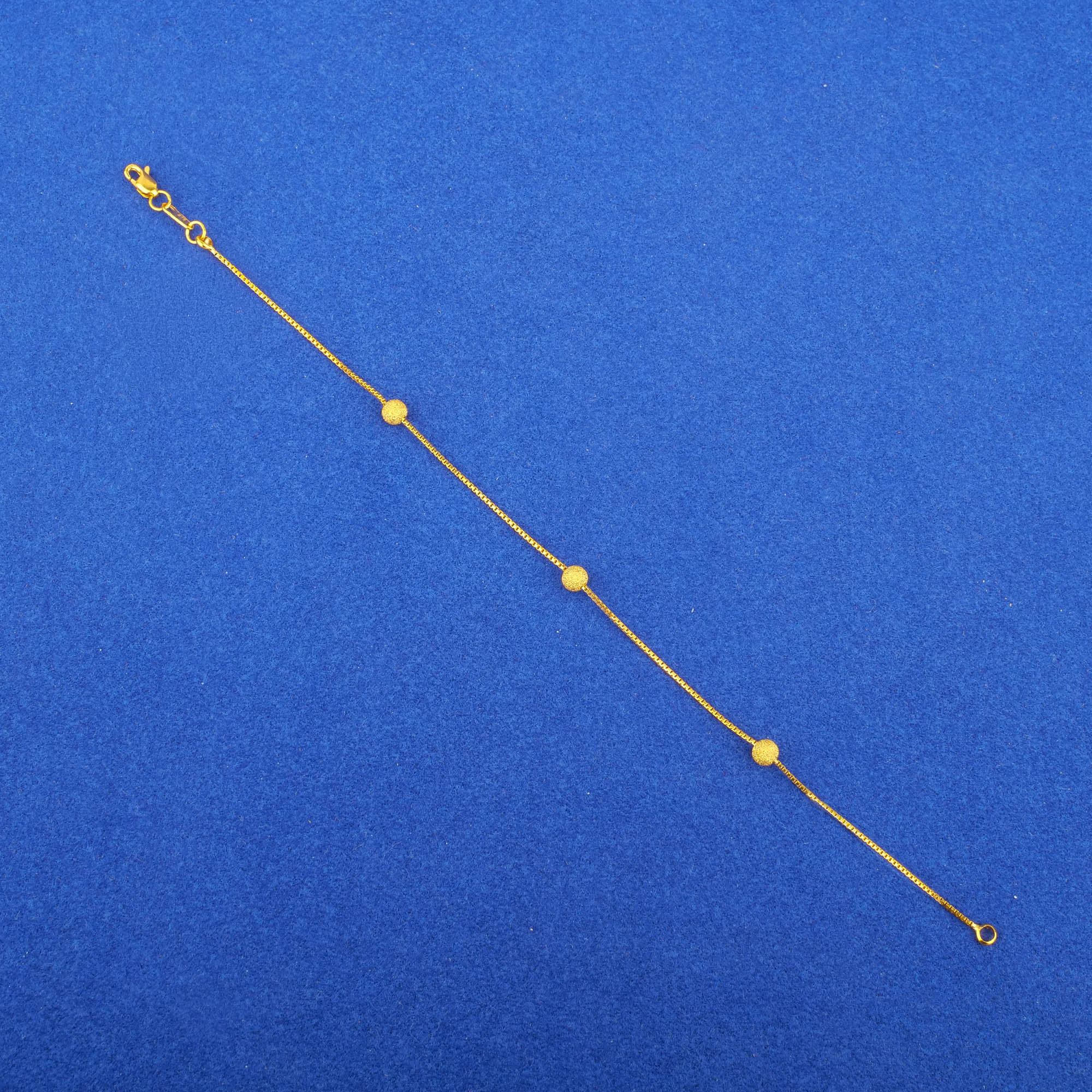 22K Gold 'Rope' Bracelet