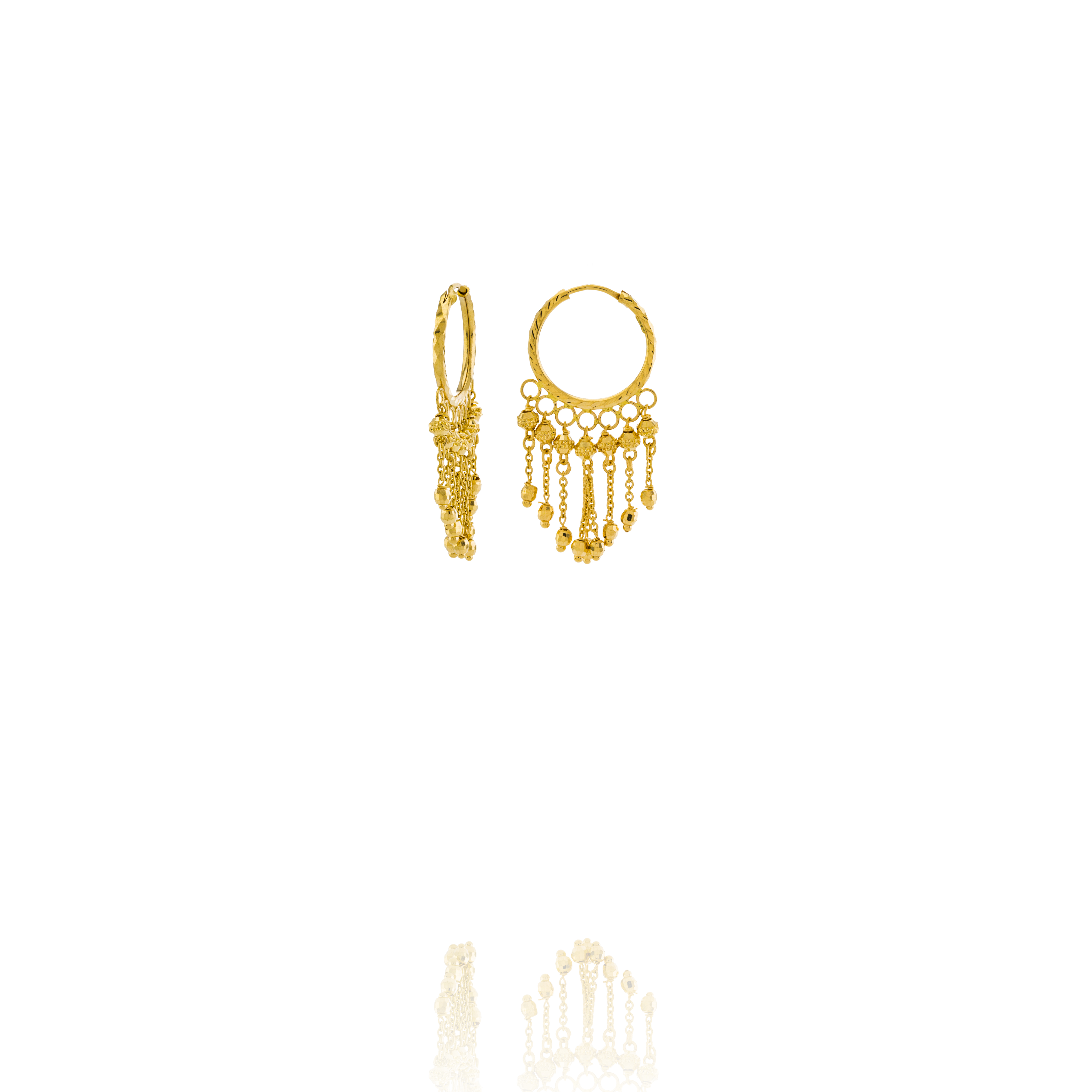 Handmade 22K Gold Bali Earrings