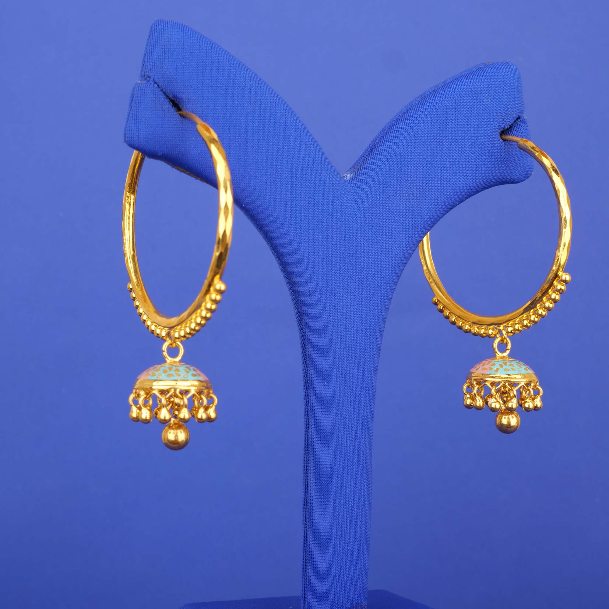 22K Minakari 'Jhumka' Bali Earrings
