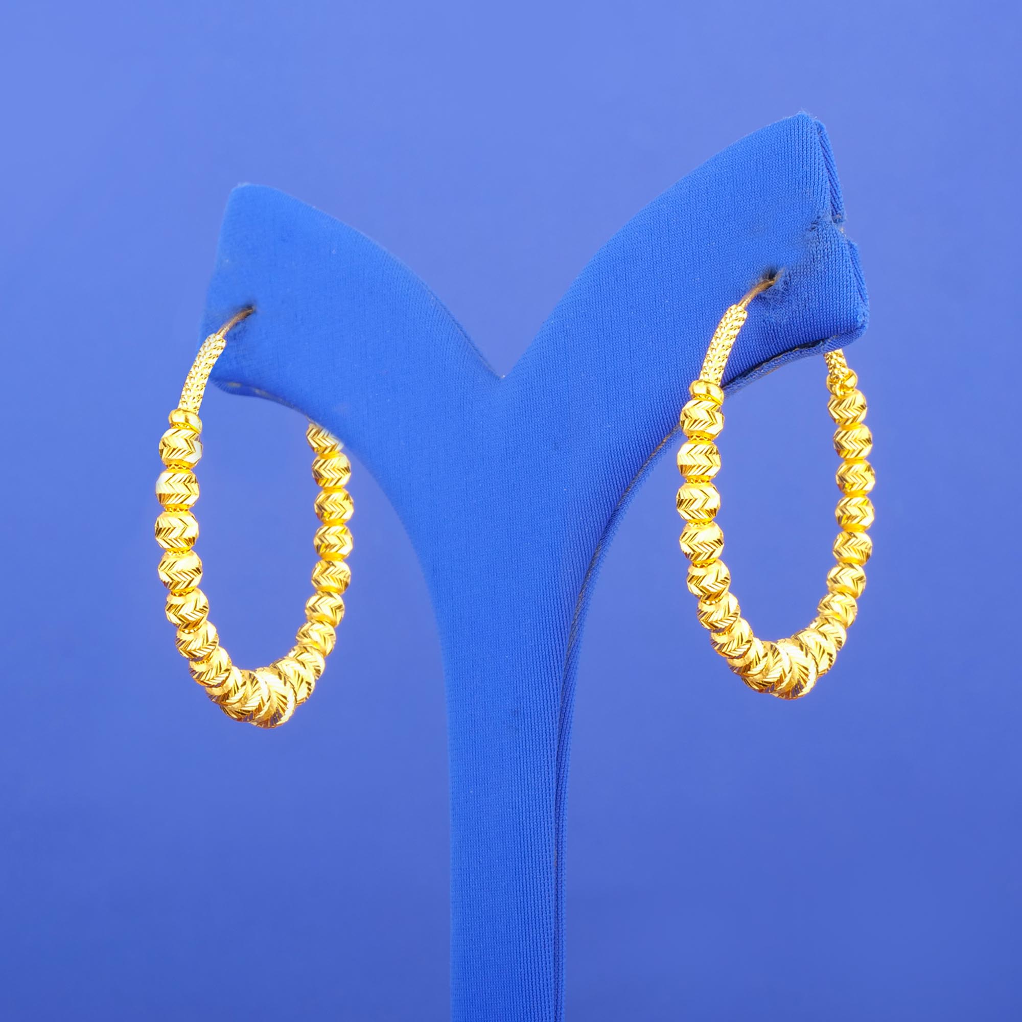 Twenty-Two Karat Gold 'Bali' Earrings