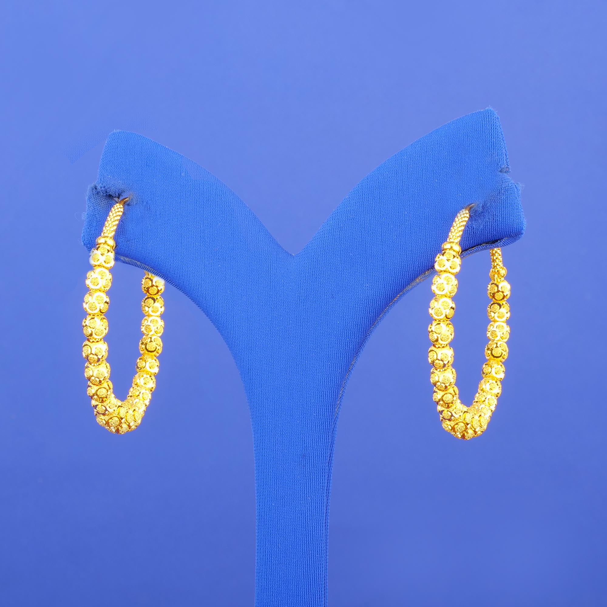 Twenty-Two Karat Gold 'Bali' Earrings