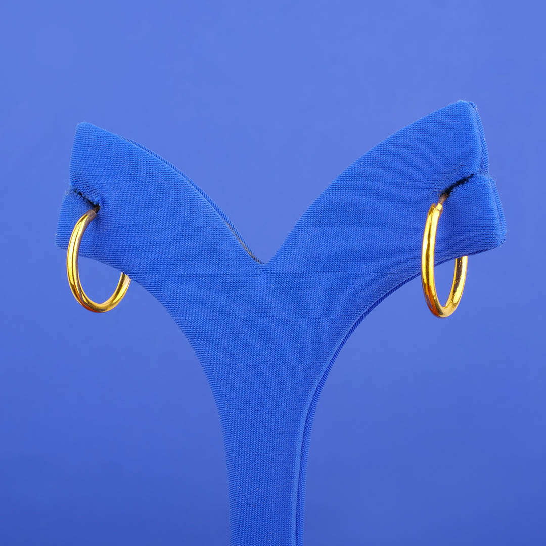 Twenty-Two Karat 'Fancy' Gold 'Bali' Earrings