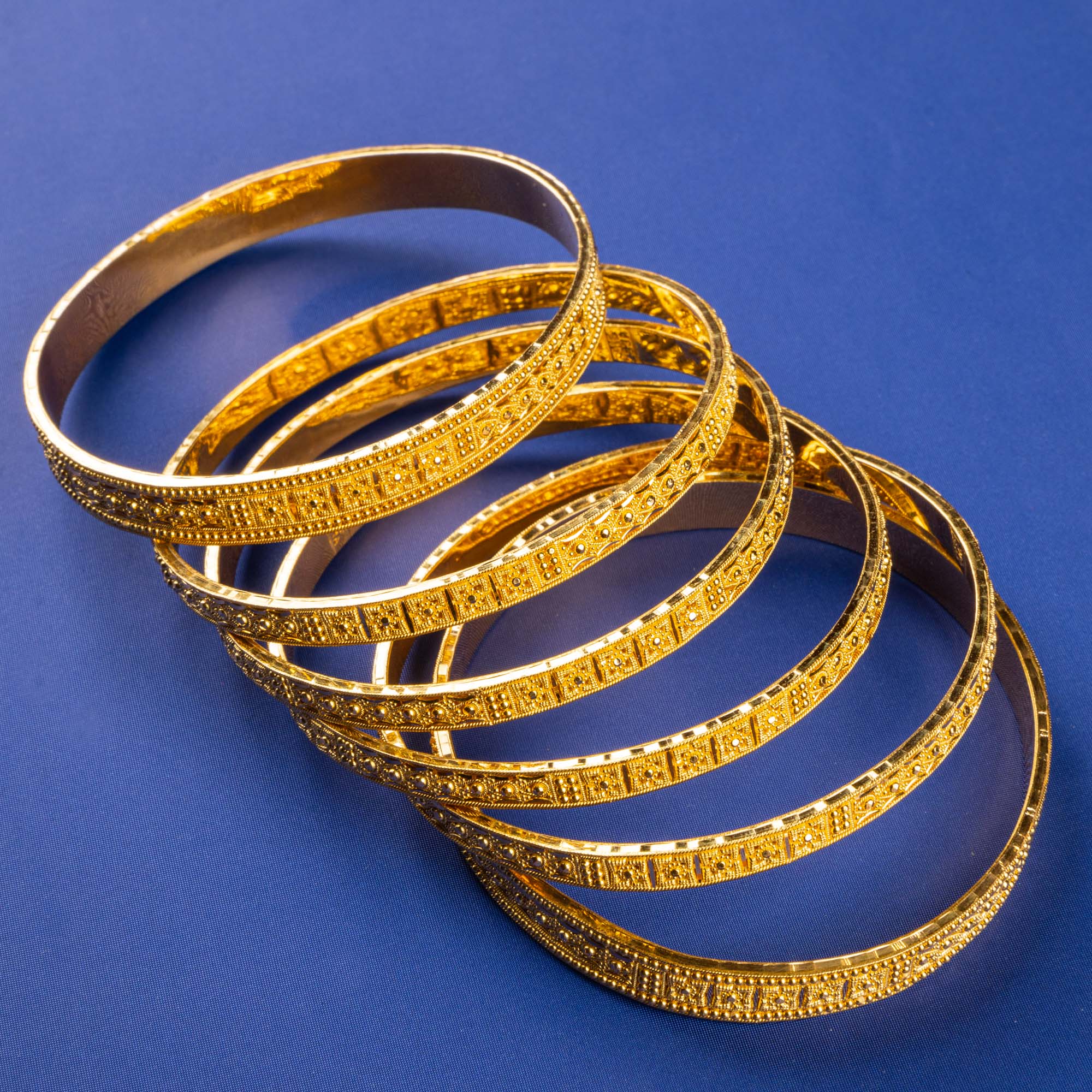 Royal Elegance: Handmade 22K Gold Bangles