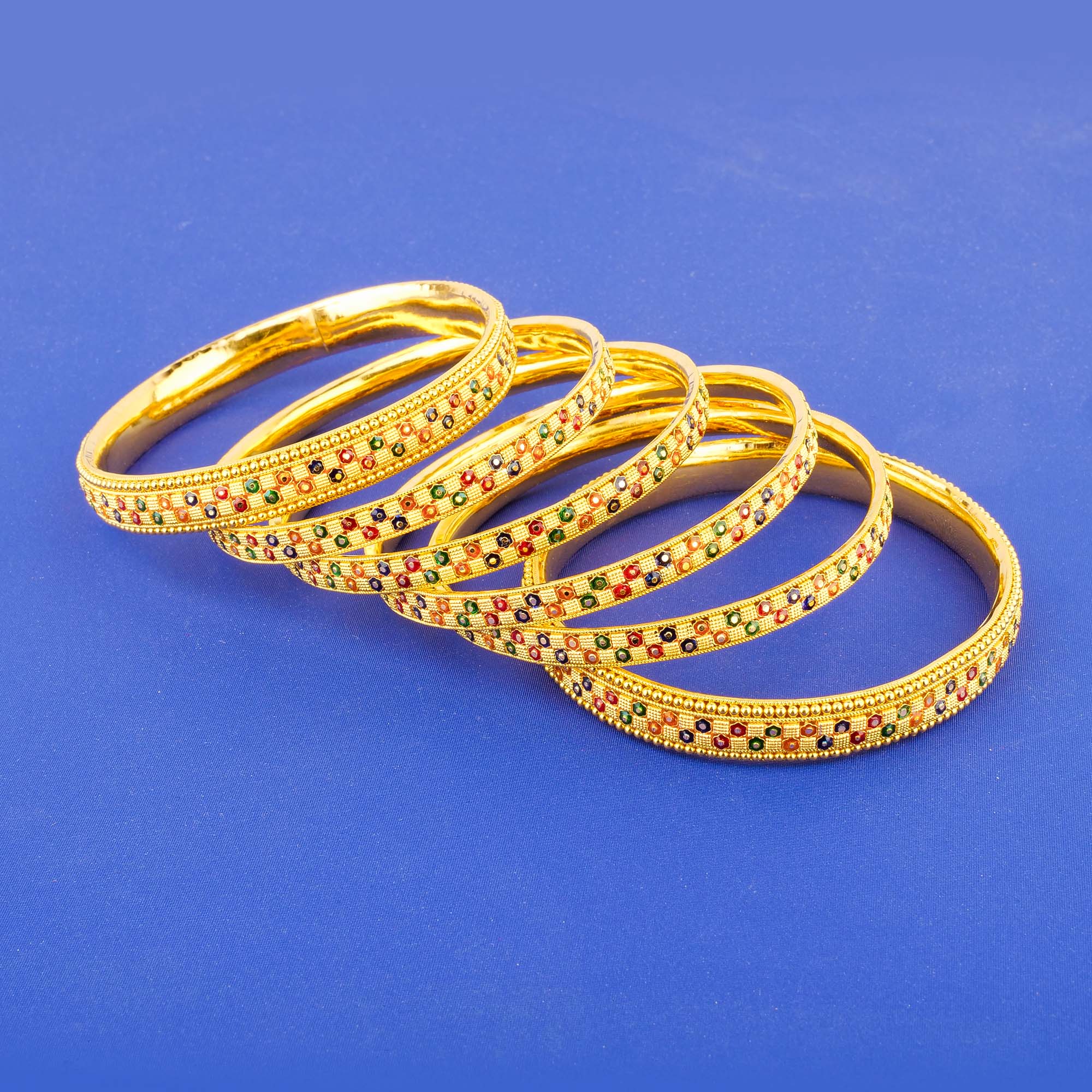 22K Gold Minakari Bangles