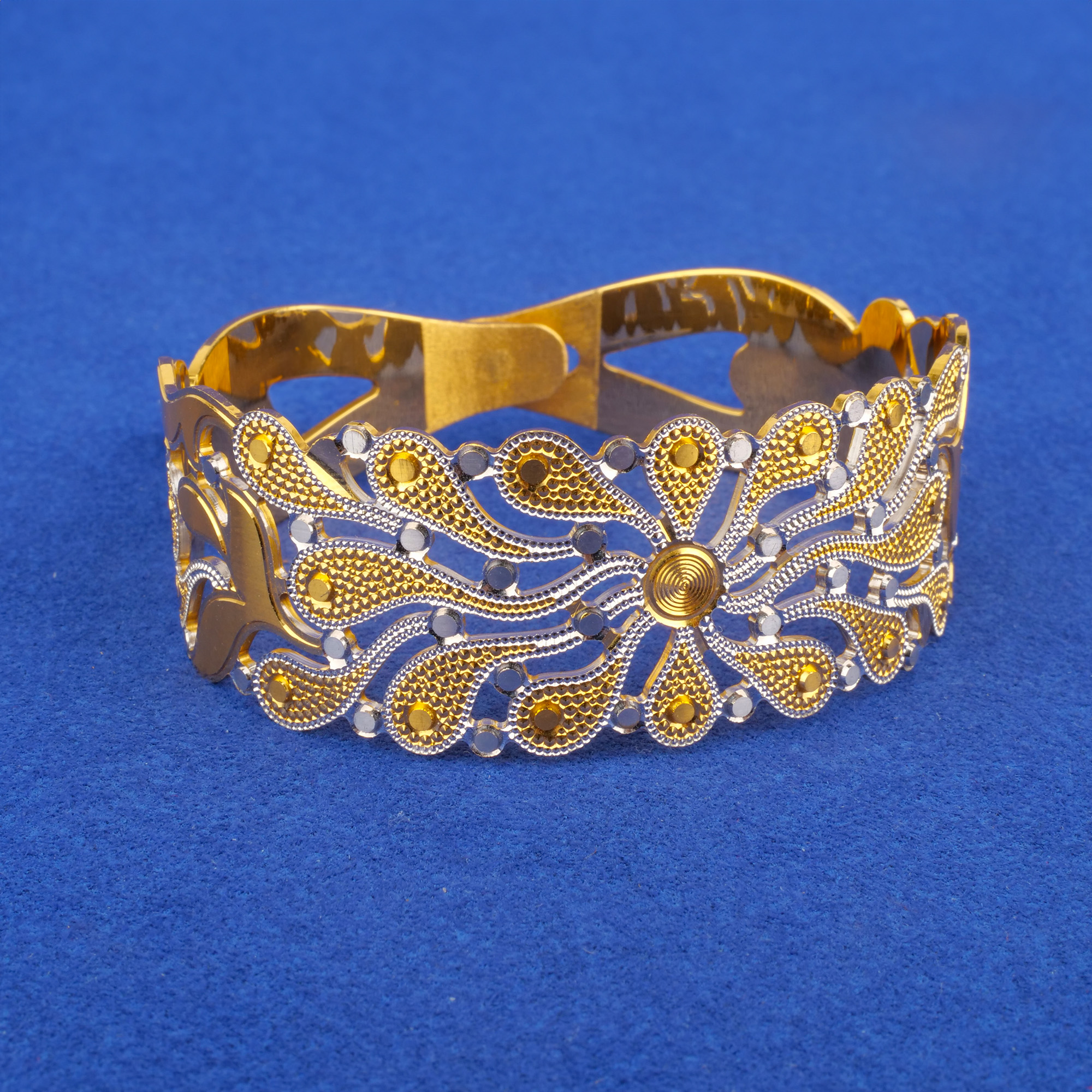 22K Two-Tone Gold Bangle/Bracelet