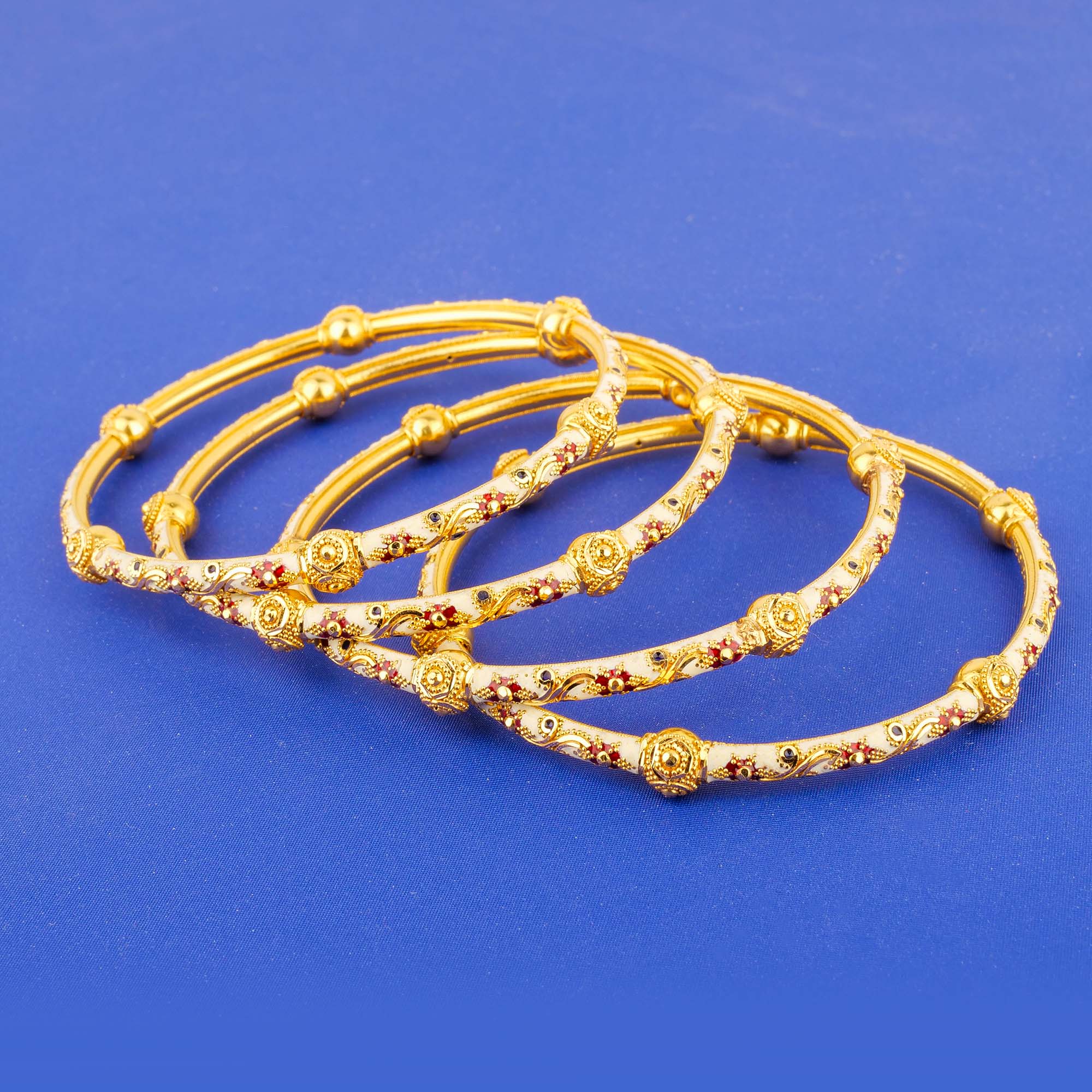 22K Minakari Gold Bangles