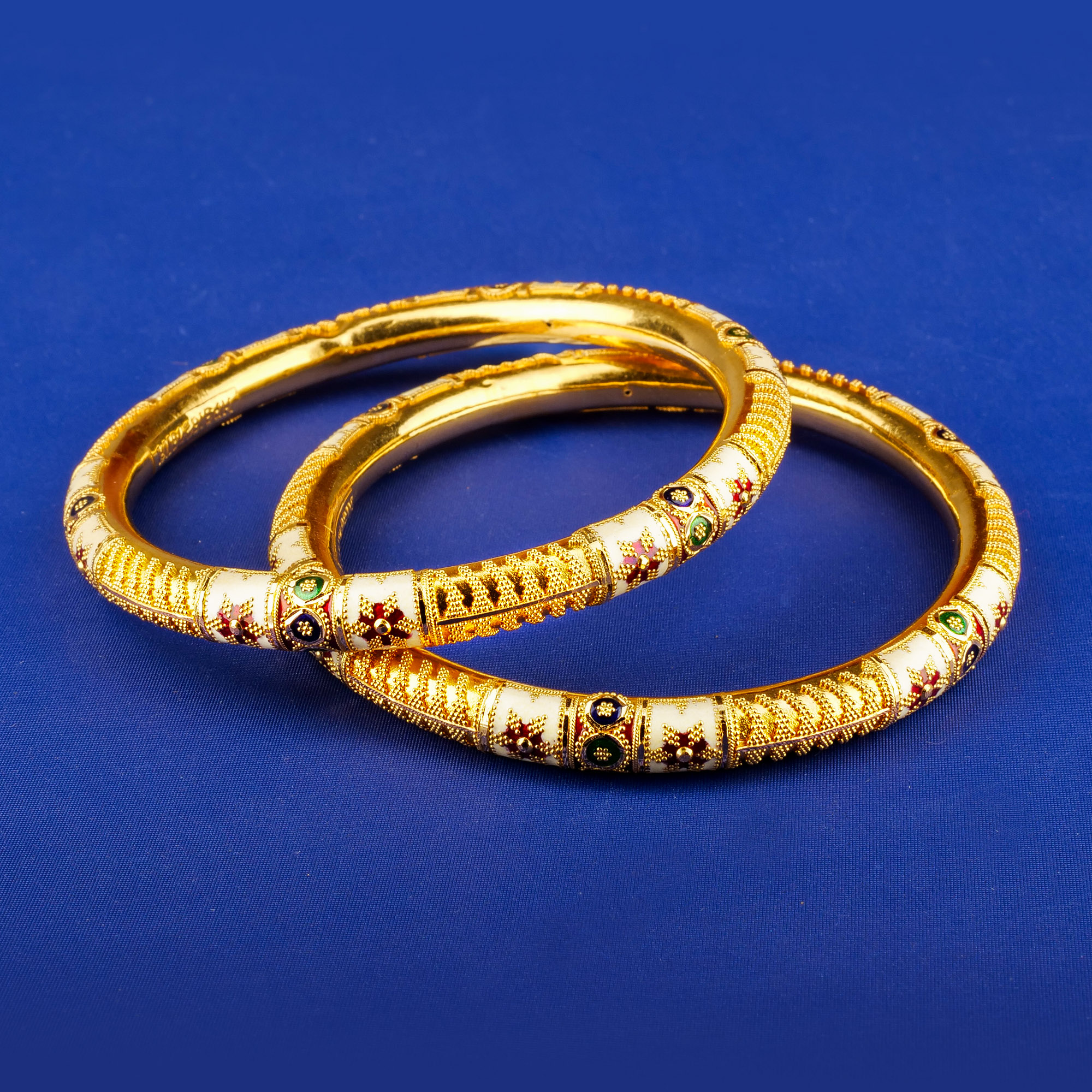 22K Minakari Gold Bangles