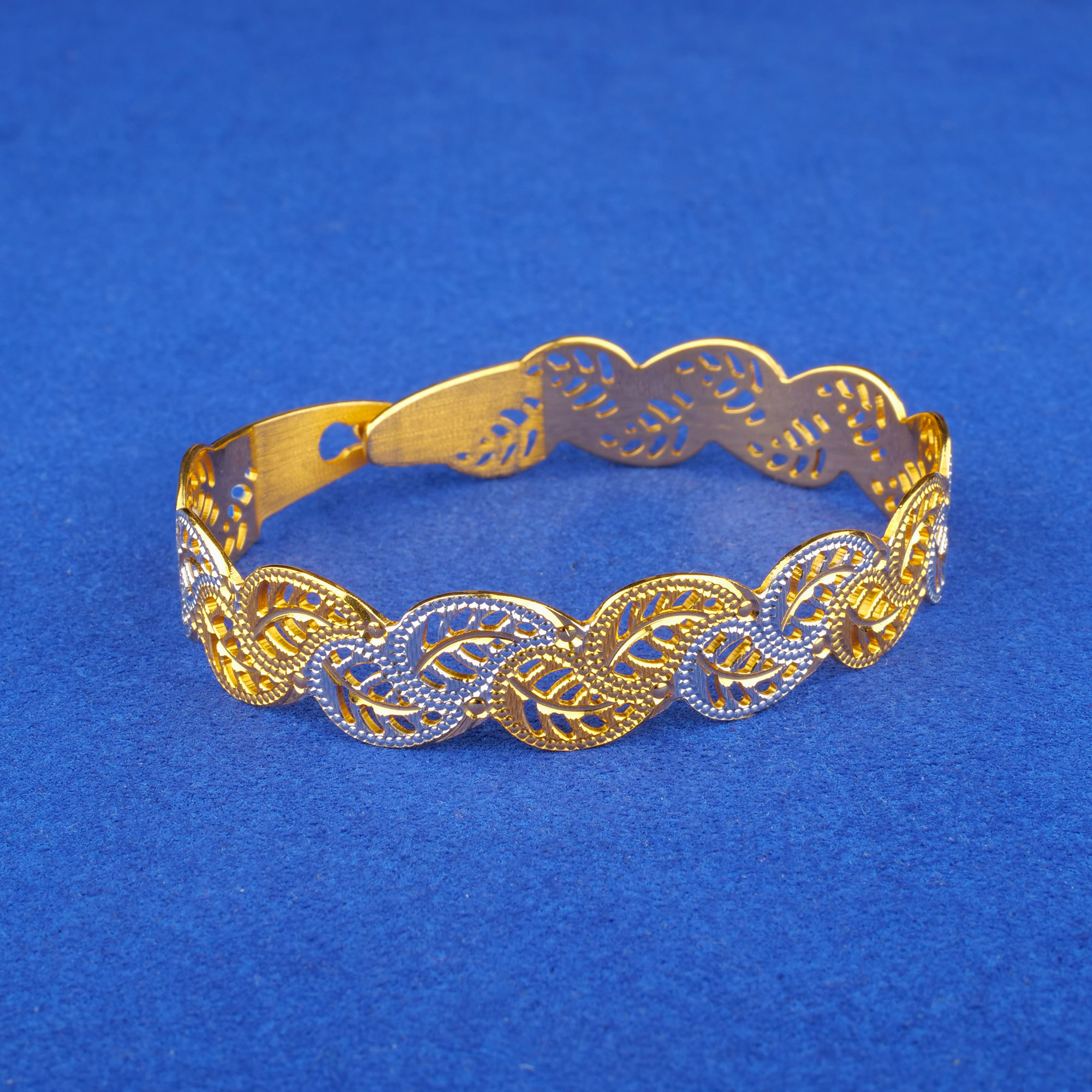 22K Two-Tone Bangle/Bracelet