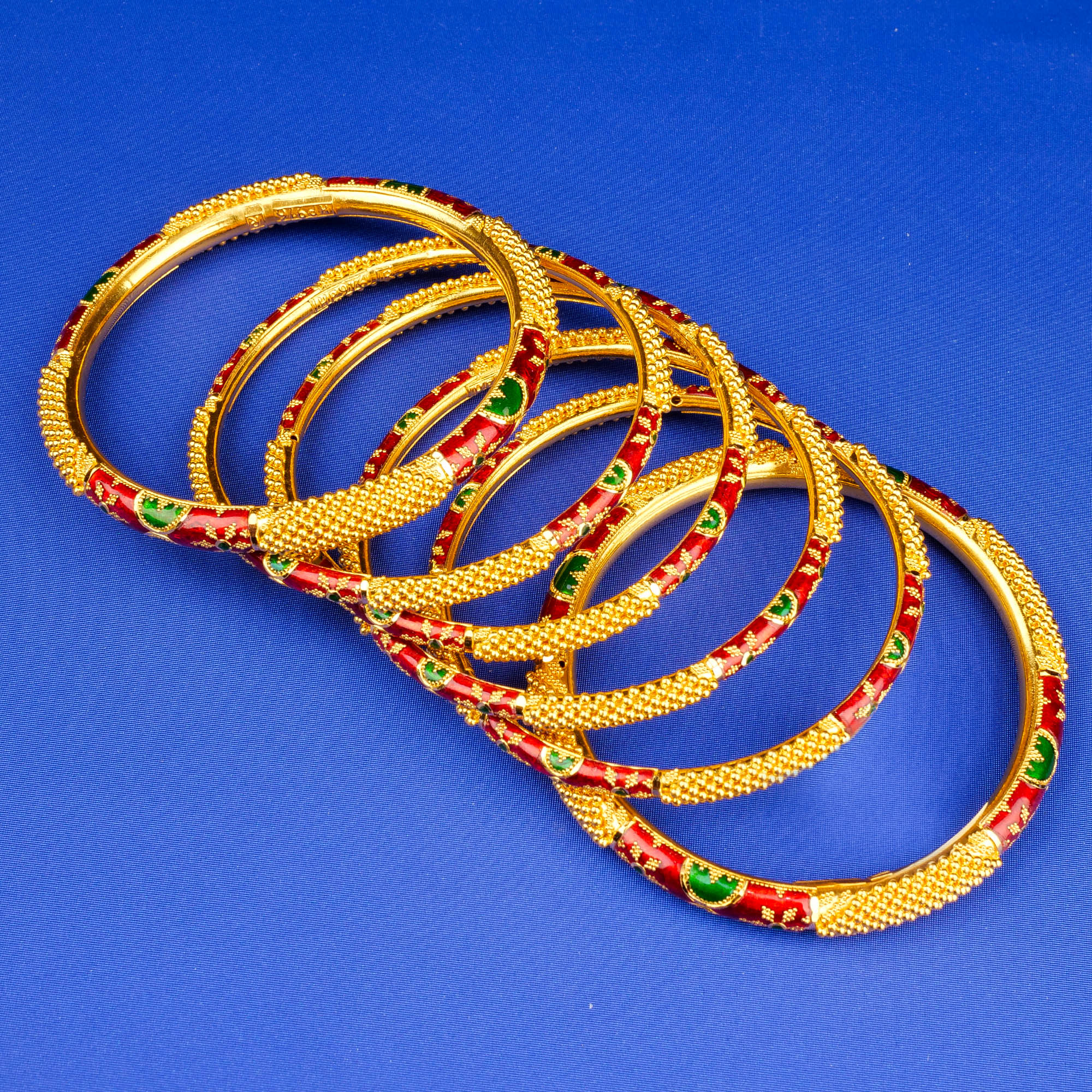 22K Minakari Gold Bangles