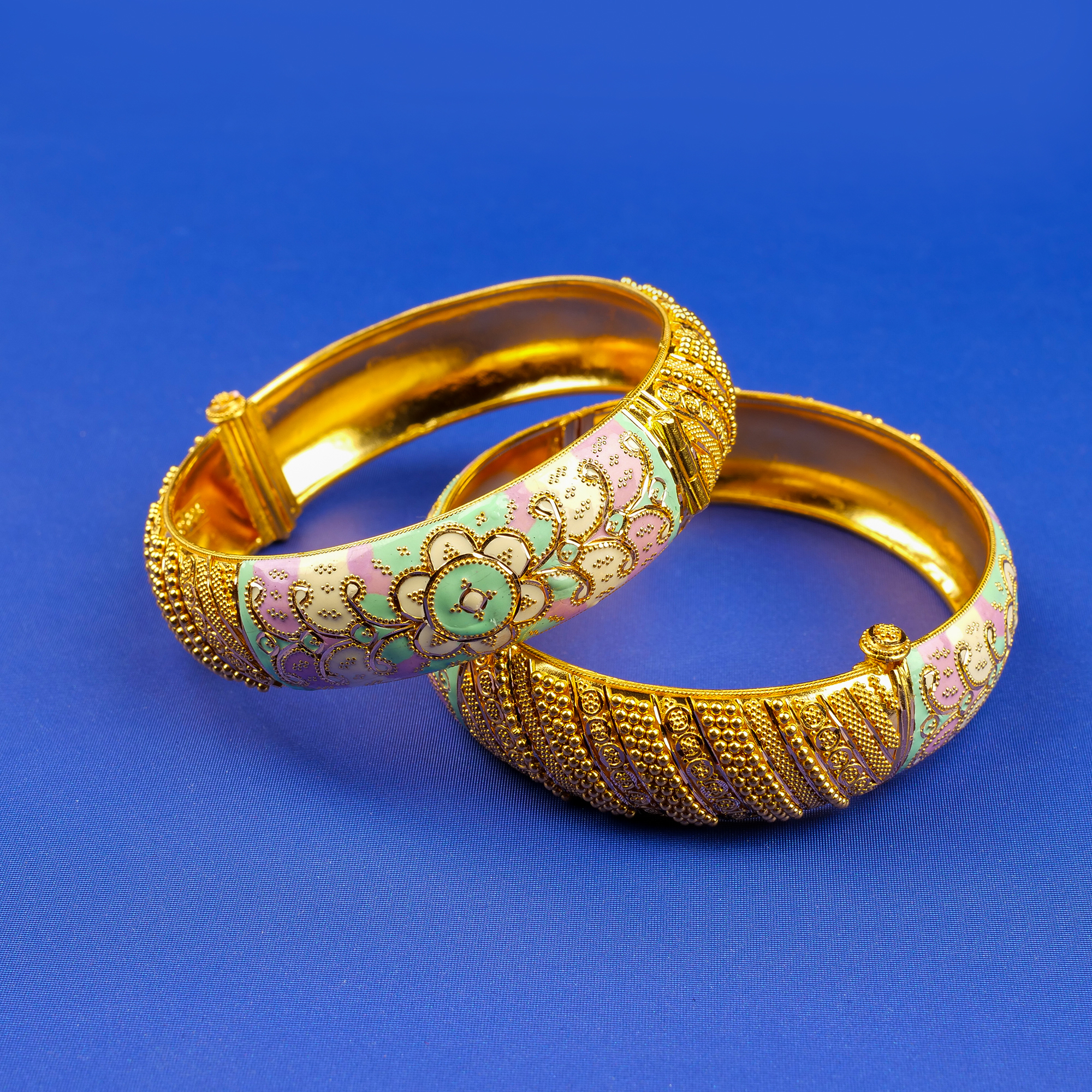 22K Minakari Gold Bangles