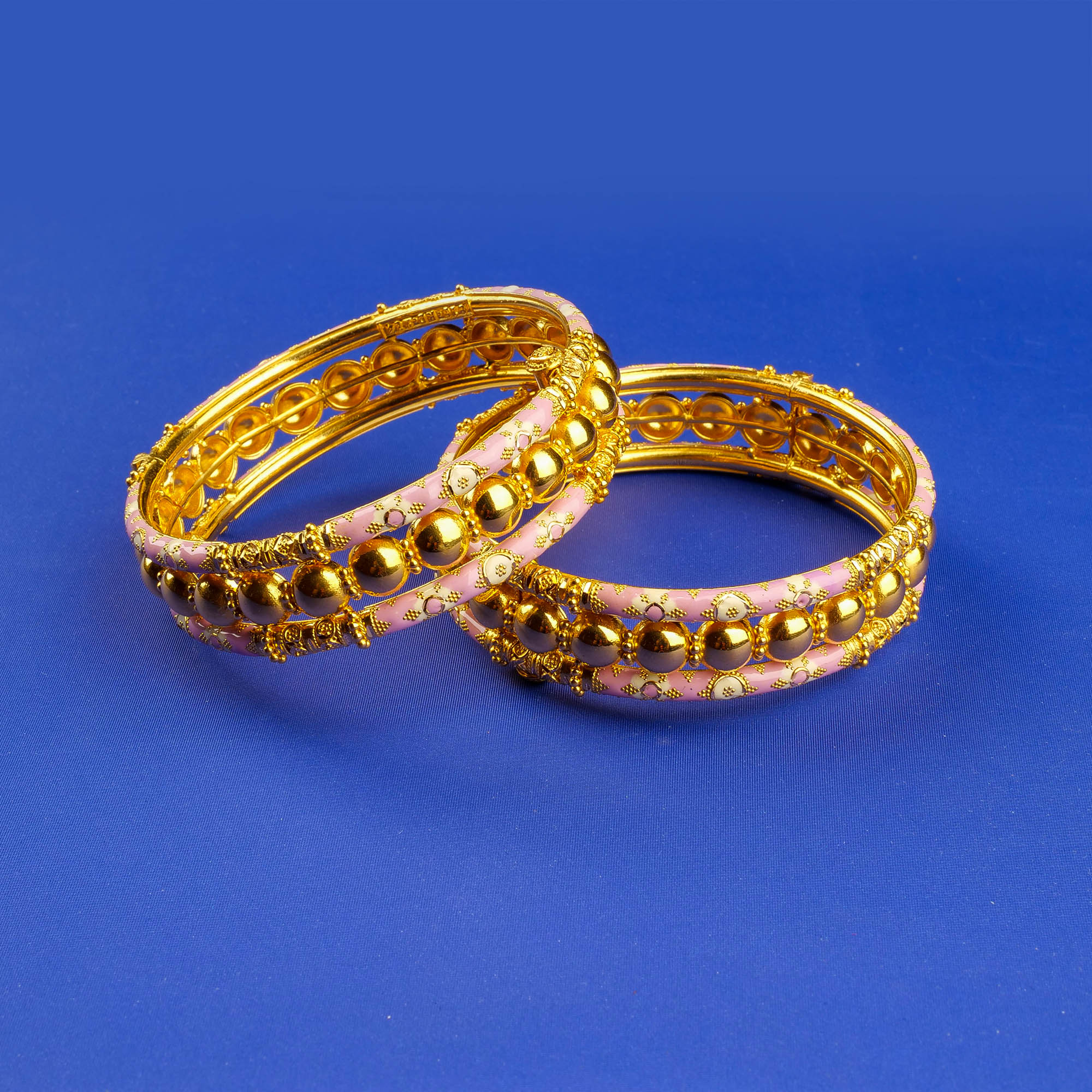 22K Minakari Gold Bangles