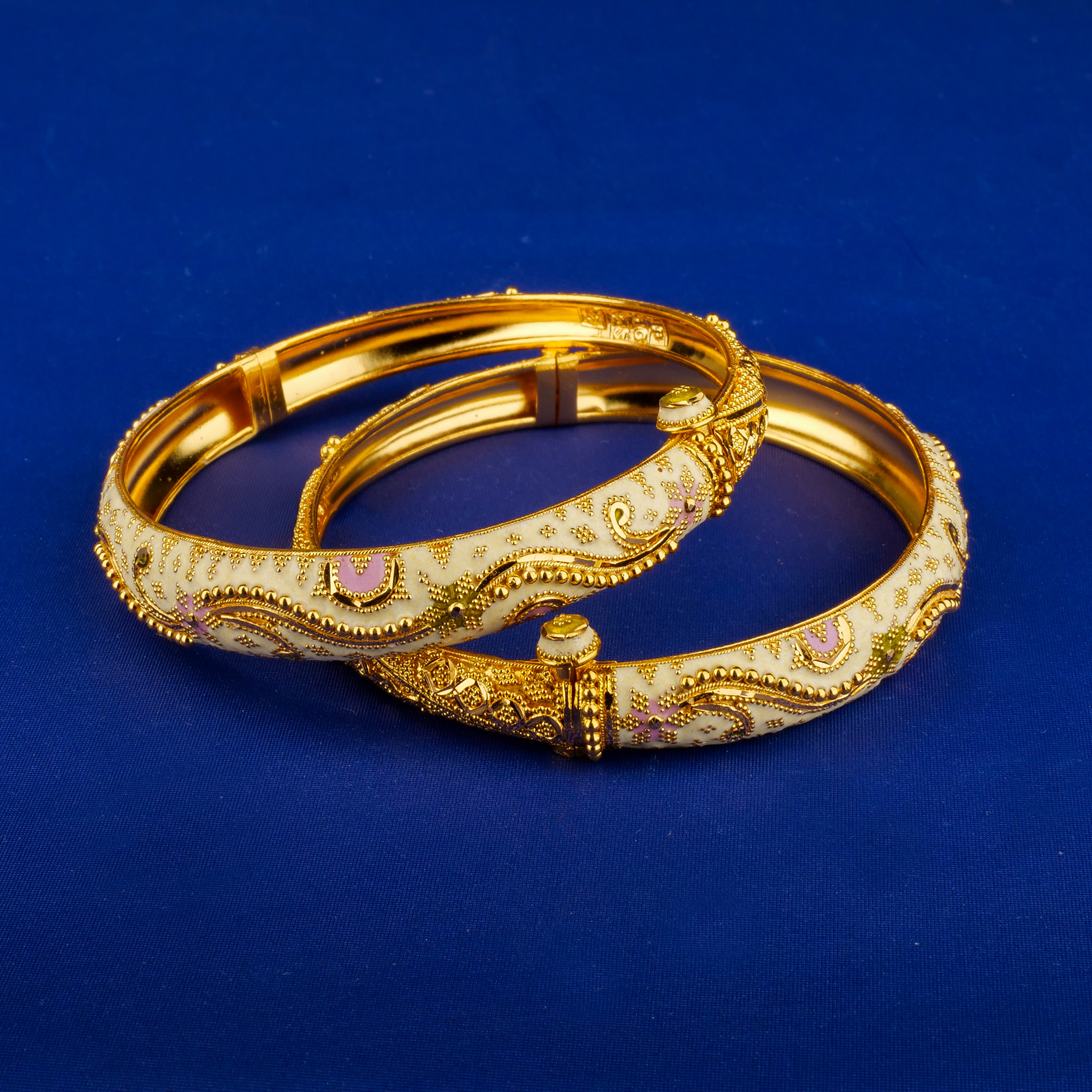 22K Minakari Gold Bangles