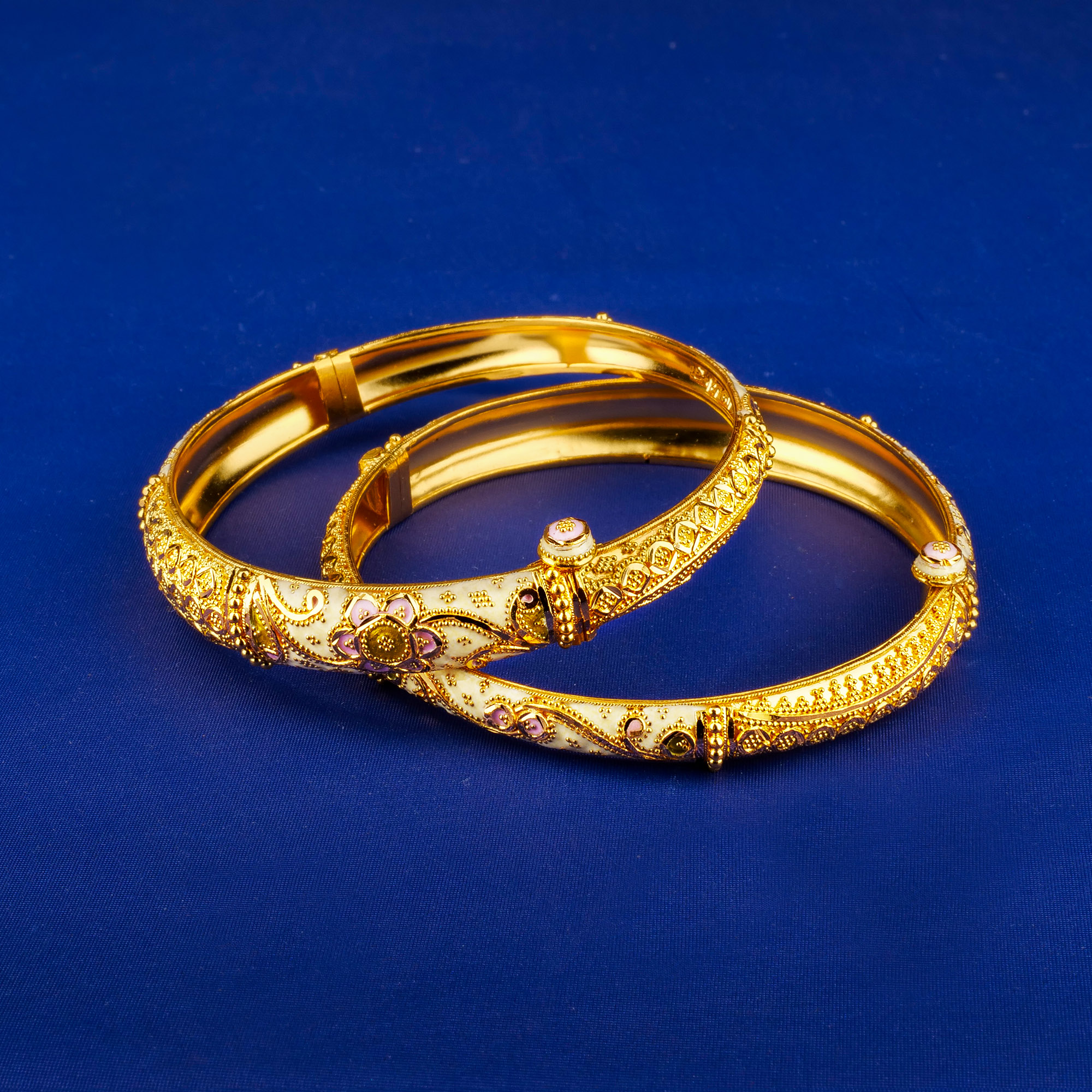 22K Minakari Gold Bangles