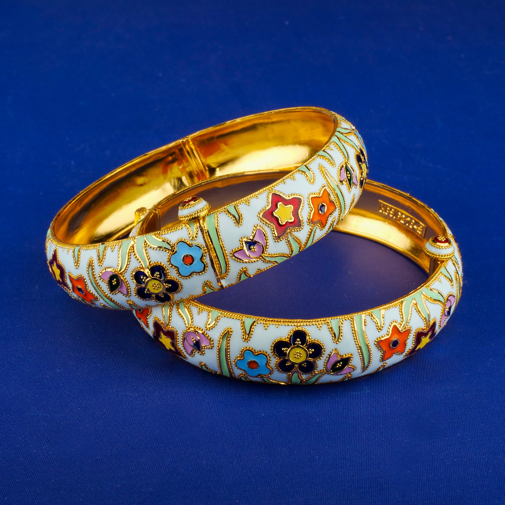 22K Minakari Gold Bangles